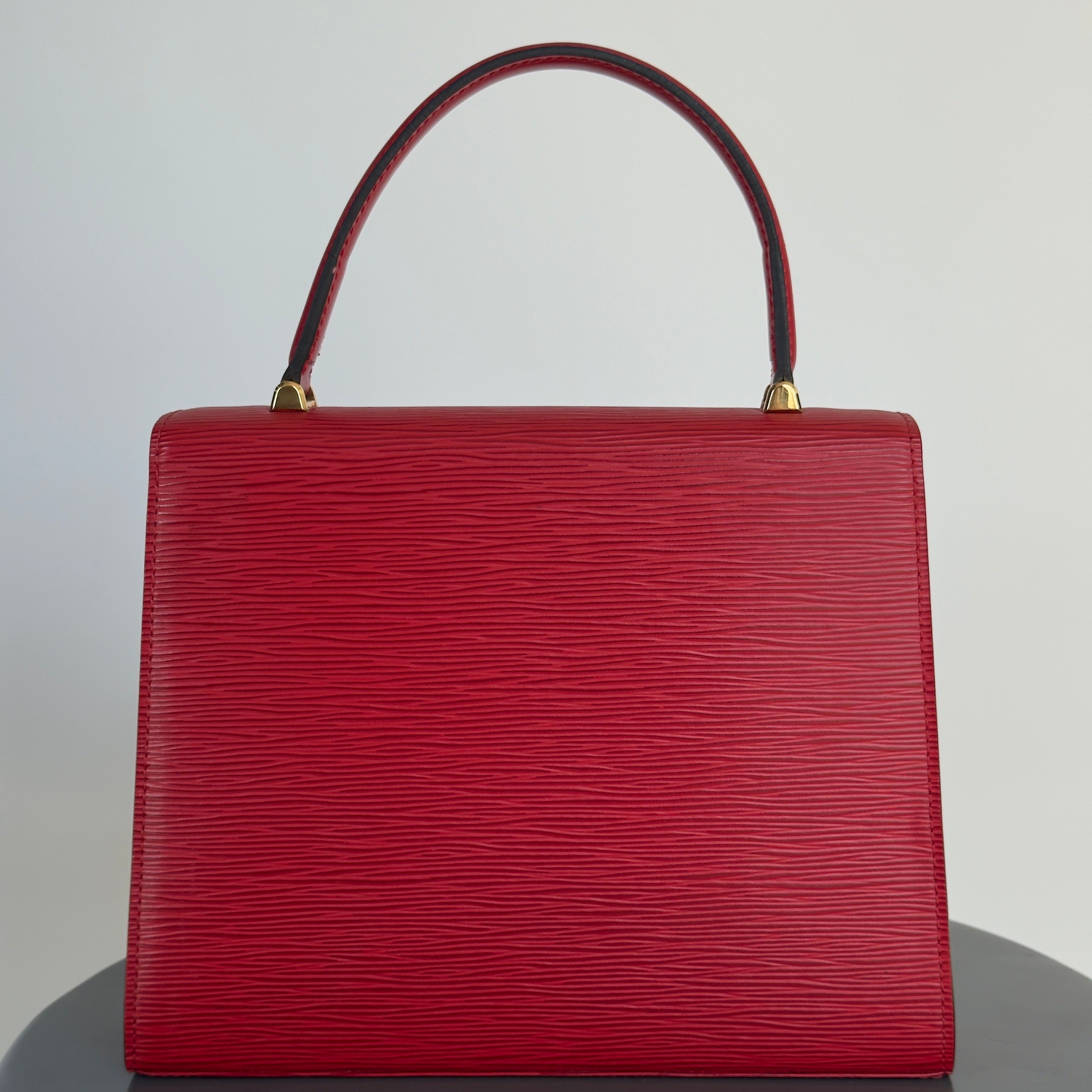 Louis Vuitton Red Epi Leather Malesherbes Top Handle - Queen May