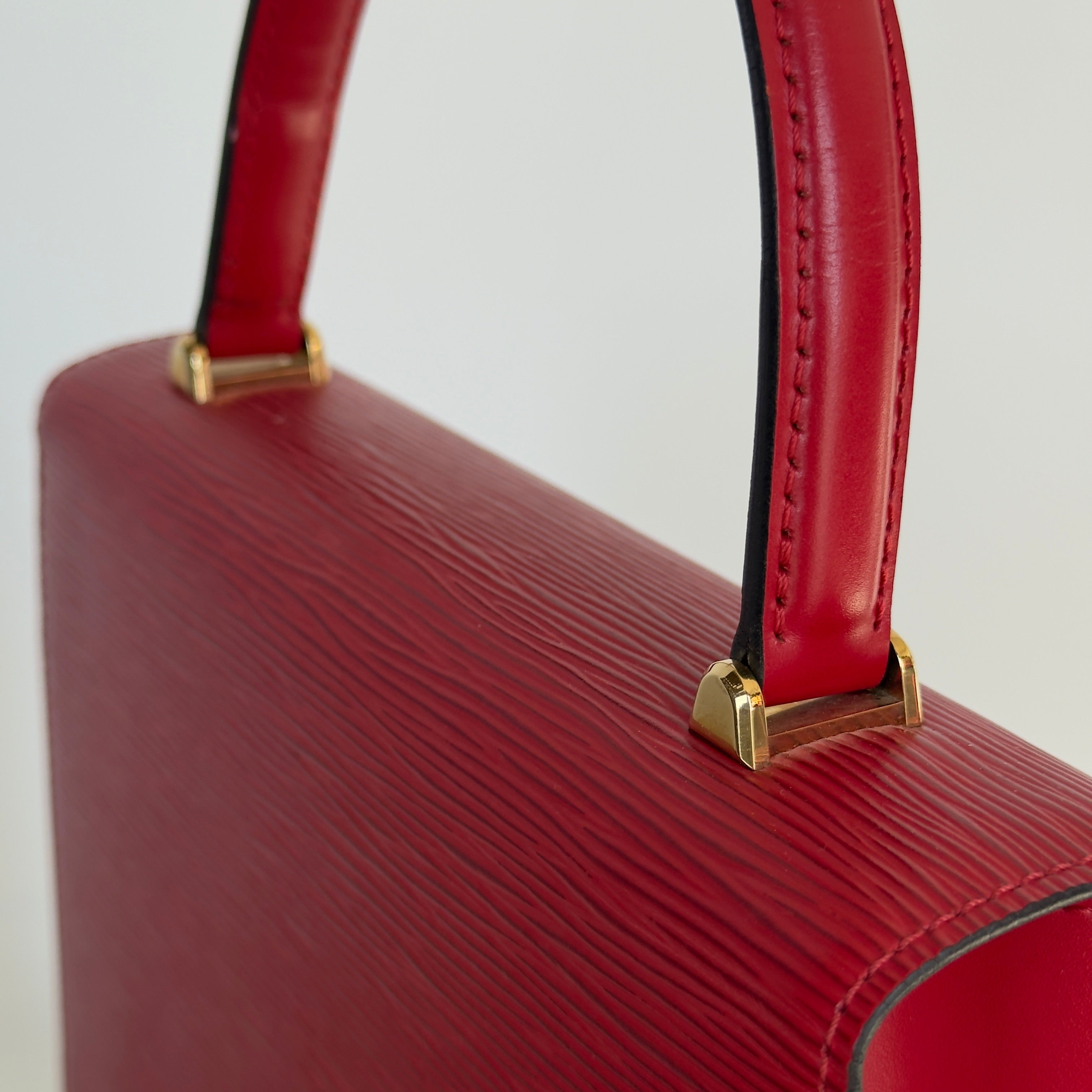 Louis Vuitton Red Epi Leather Malesherbes Top Handle - Queen May