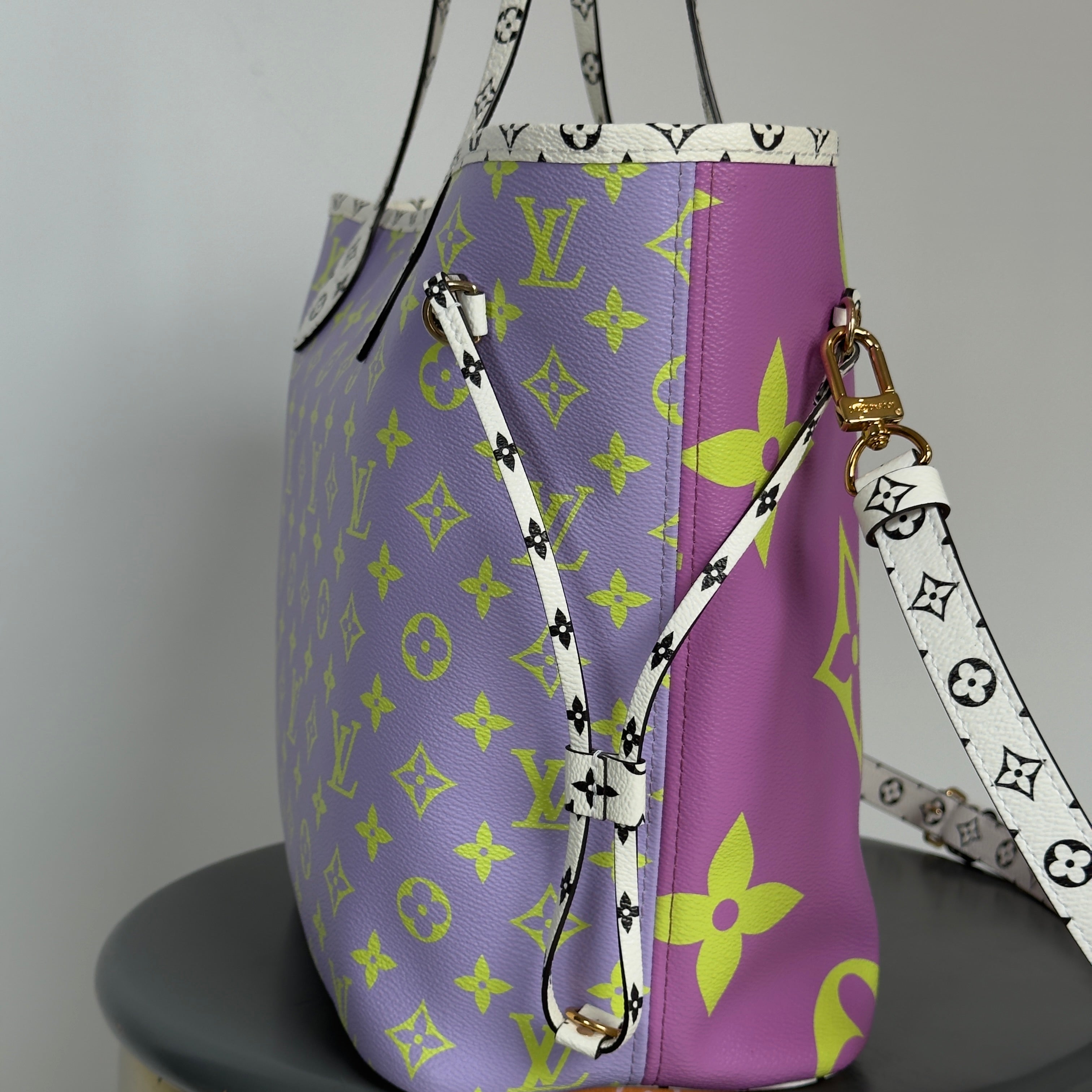 Louis Vuitton Neverfull NM Tote Limited Edition Colored Giant MM - Queen May