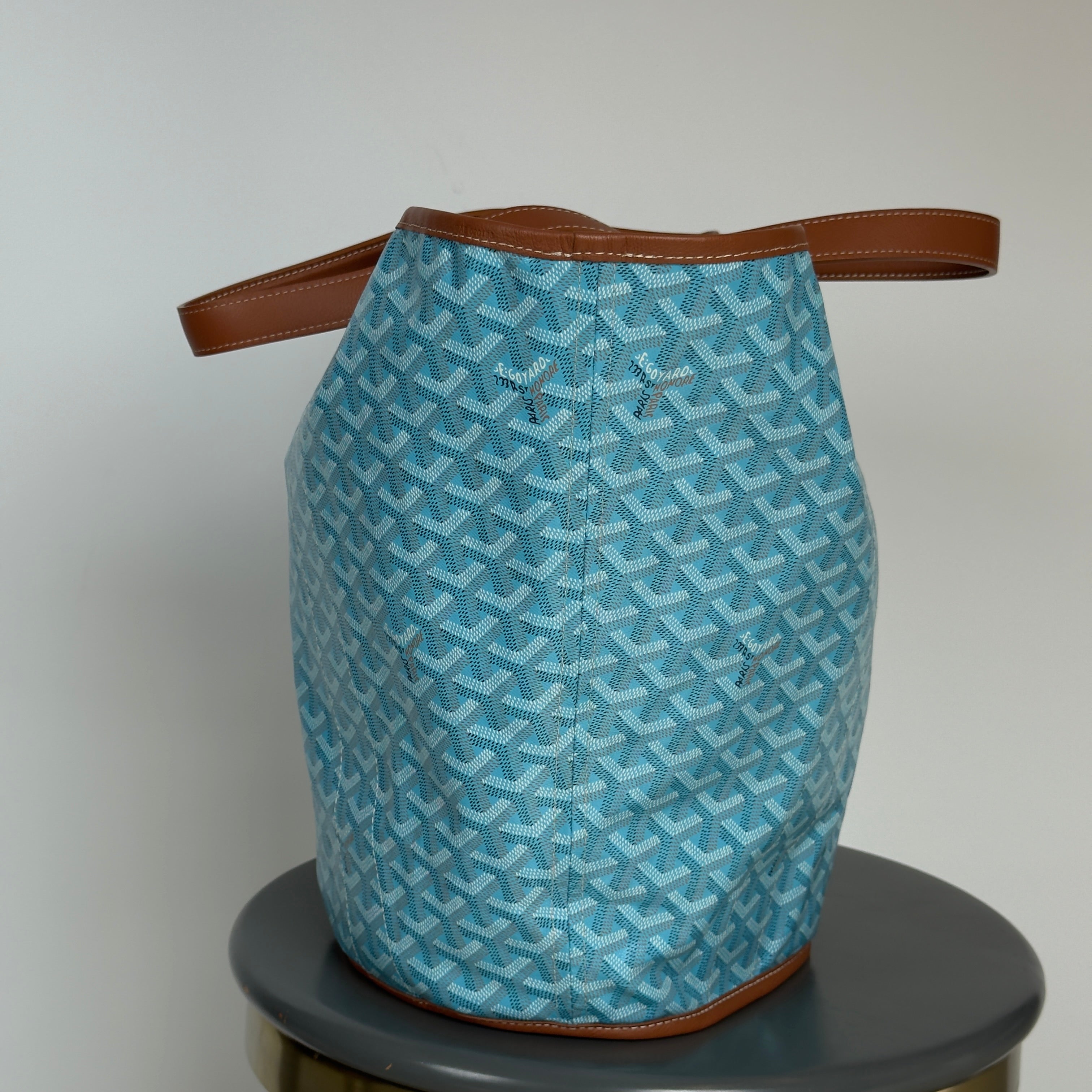 Limited Edition Goyard Belharra Reversible MM Turquoise - Queen May