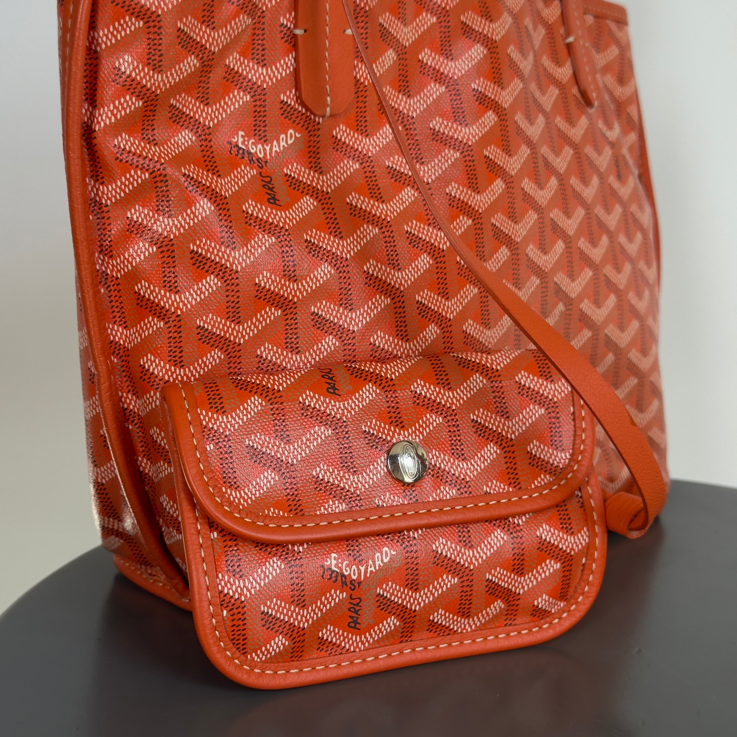 Goyard Mini Anjou Orange Tote - Queen May