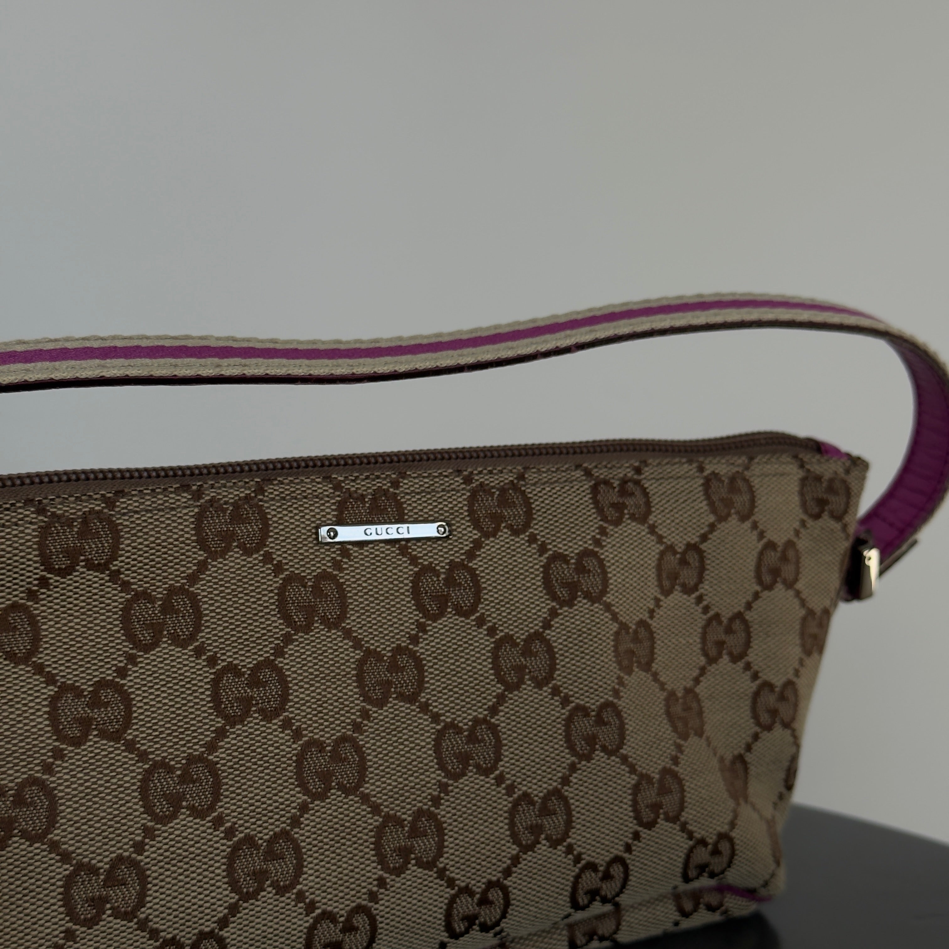 Gucci Boat Pochette Canvas Pink
