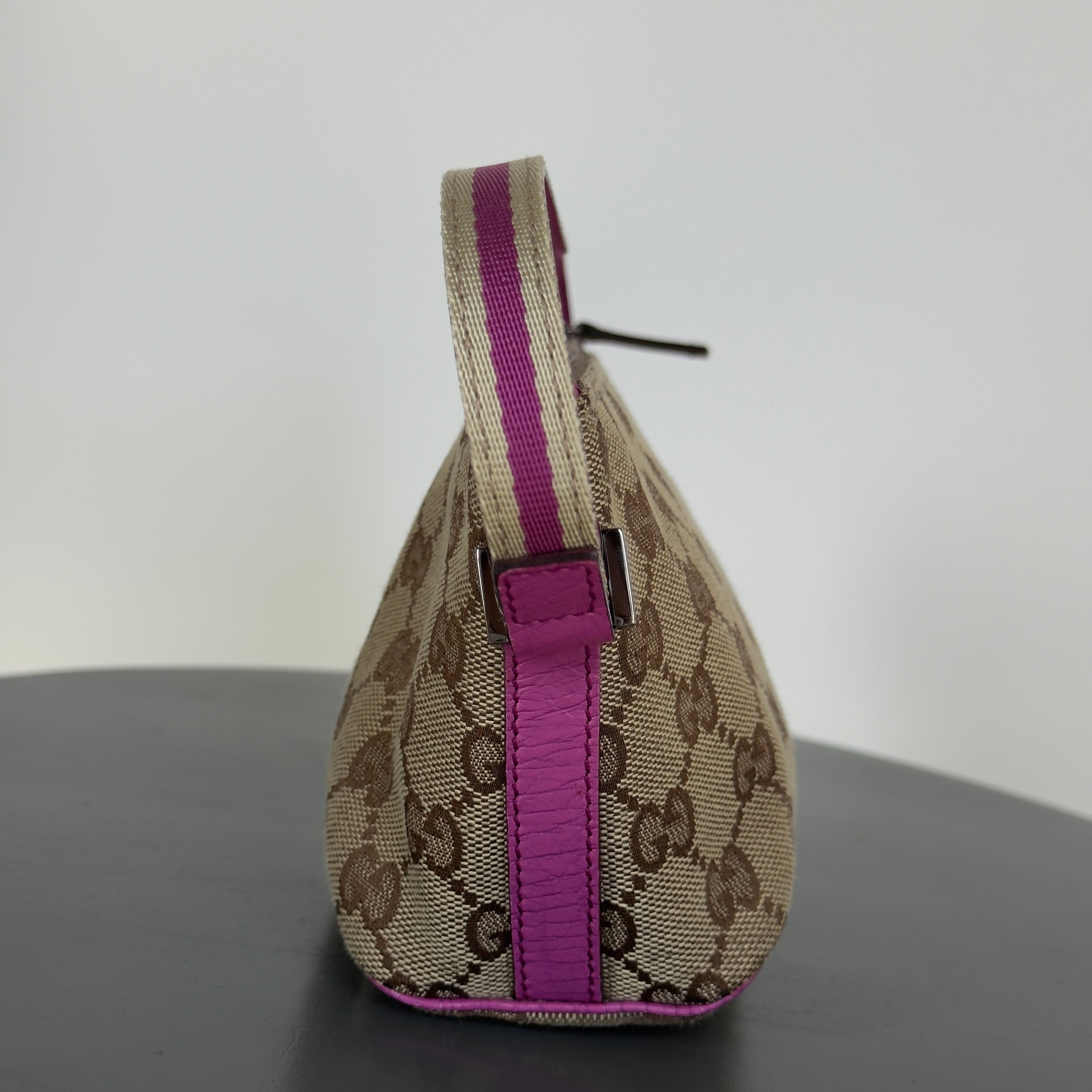 Gucci Boat Pochette Canvas Pink