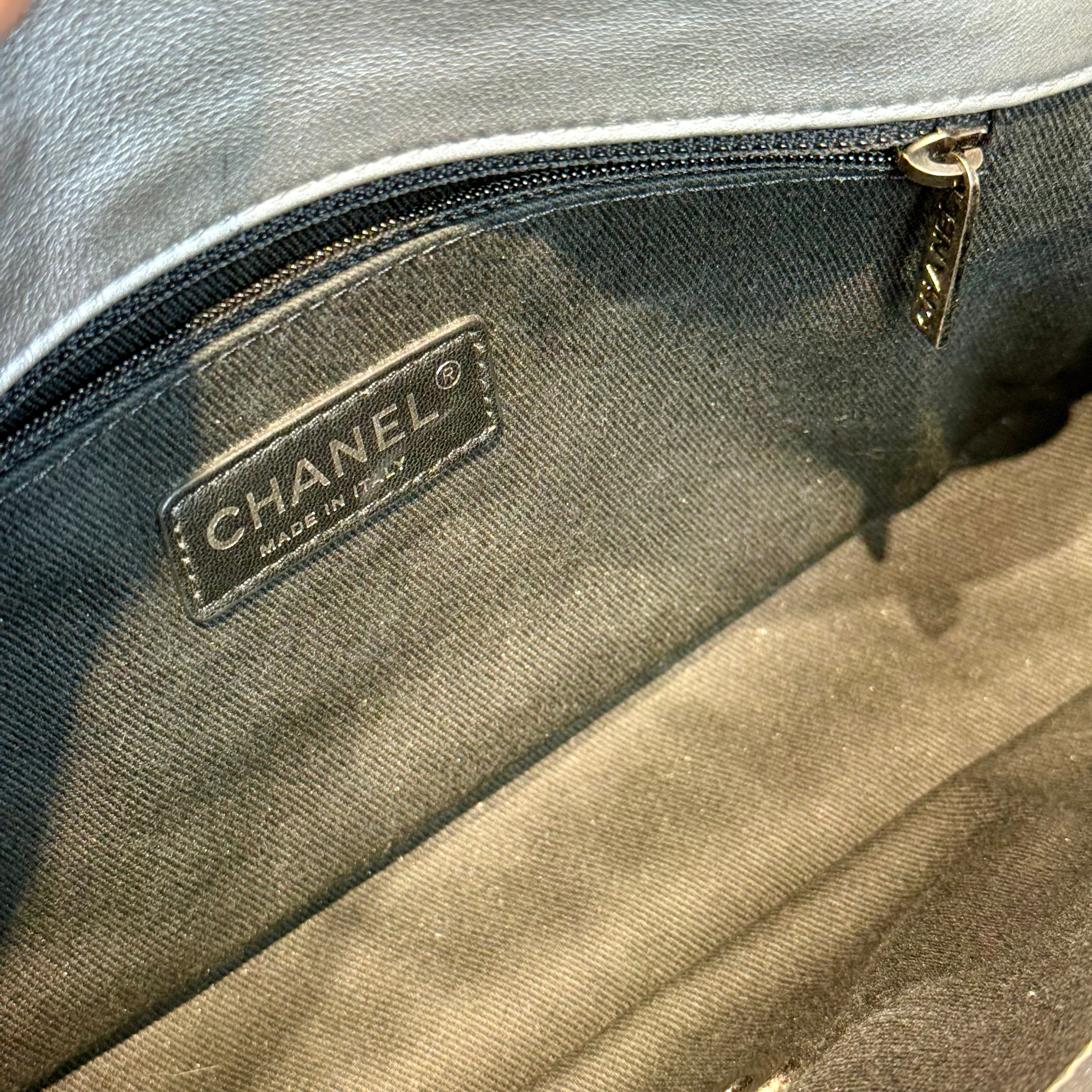 Chanel Silver Leather Medium Precious Symbols Bag - Queen May