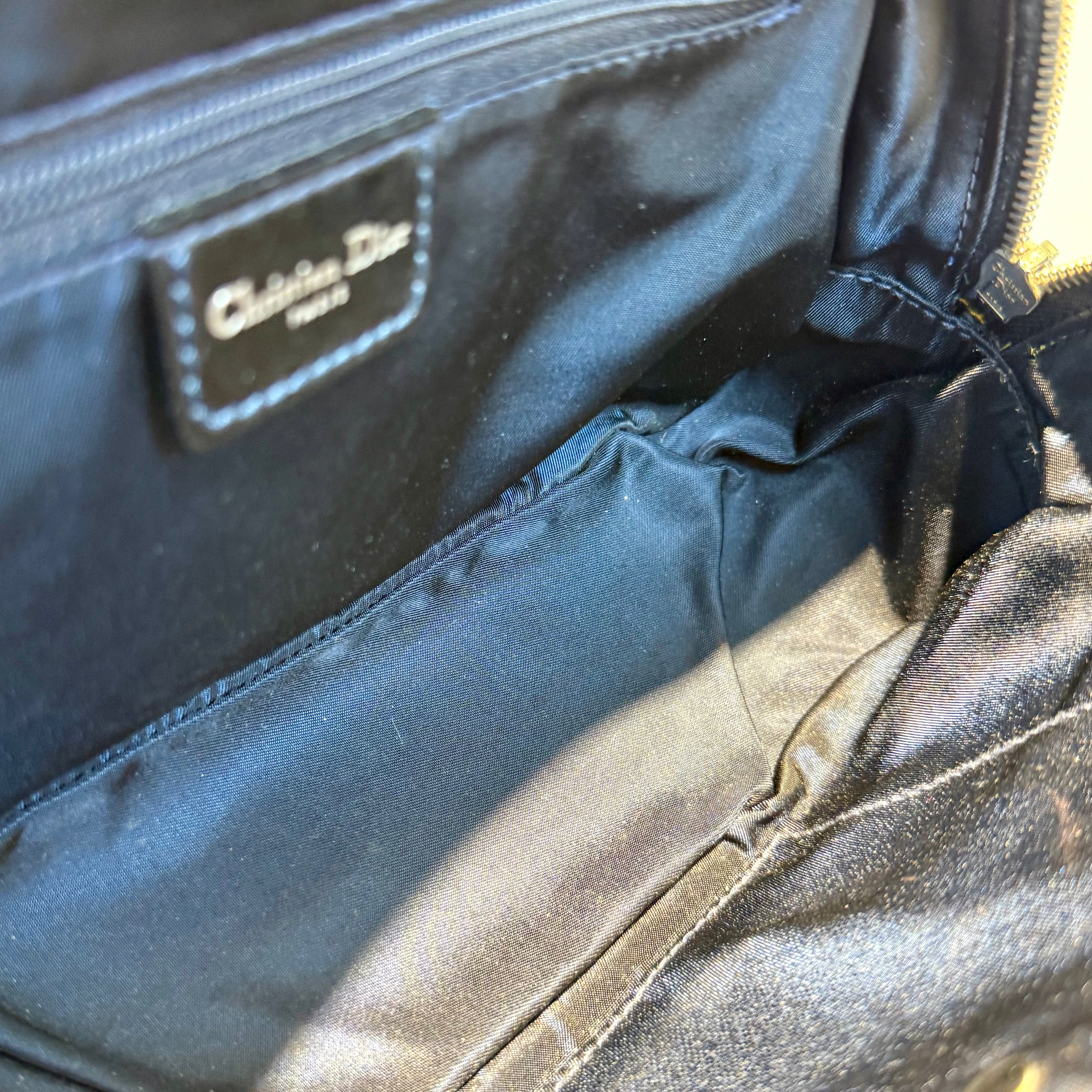 Christian Dior Denim Speedway Mini Saddle Bowler Blue - Queen May
