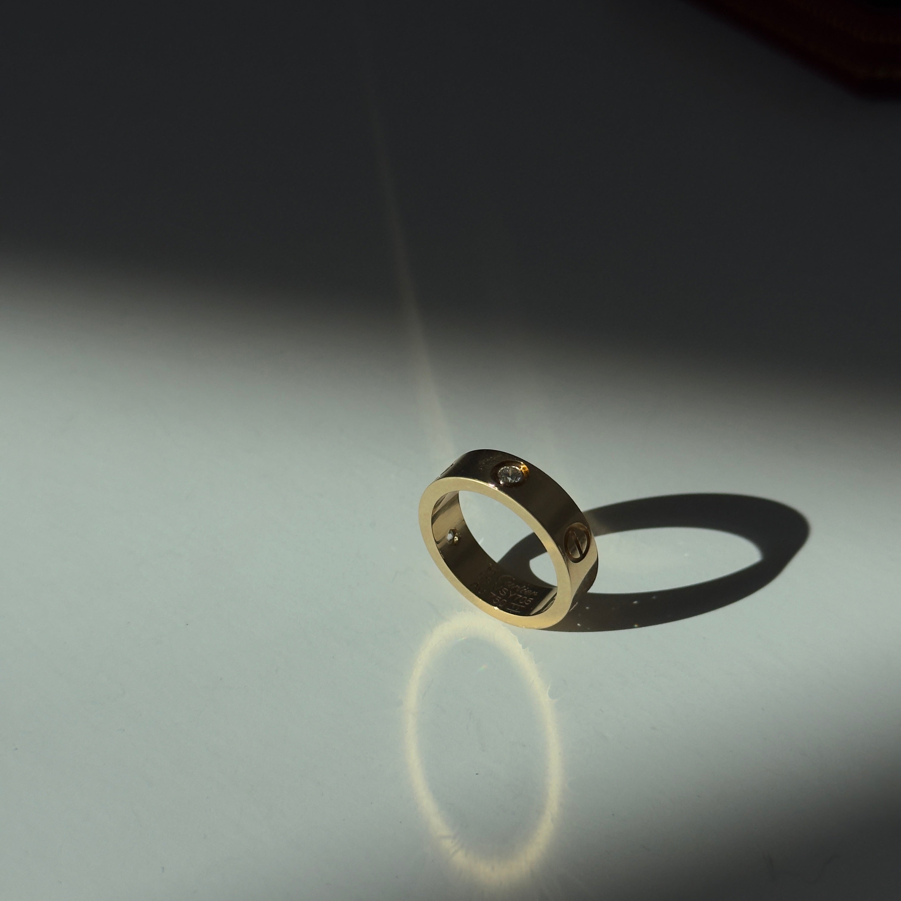 Cartier 18K Yellow Gold Diamond 5.5mm Love Ring - Queen May