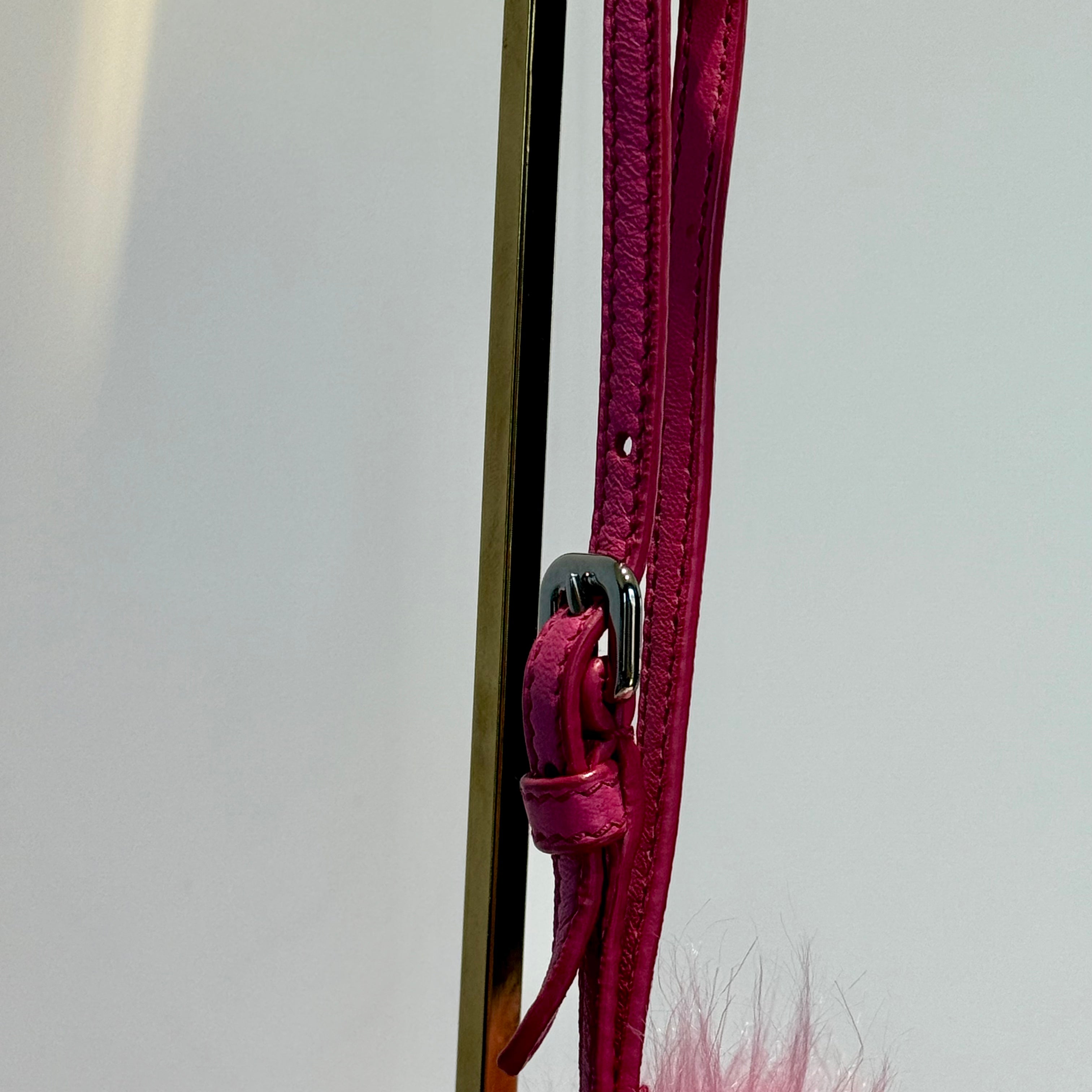 Prada Faux Fur Clutch Pink - Queen May