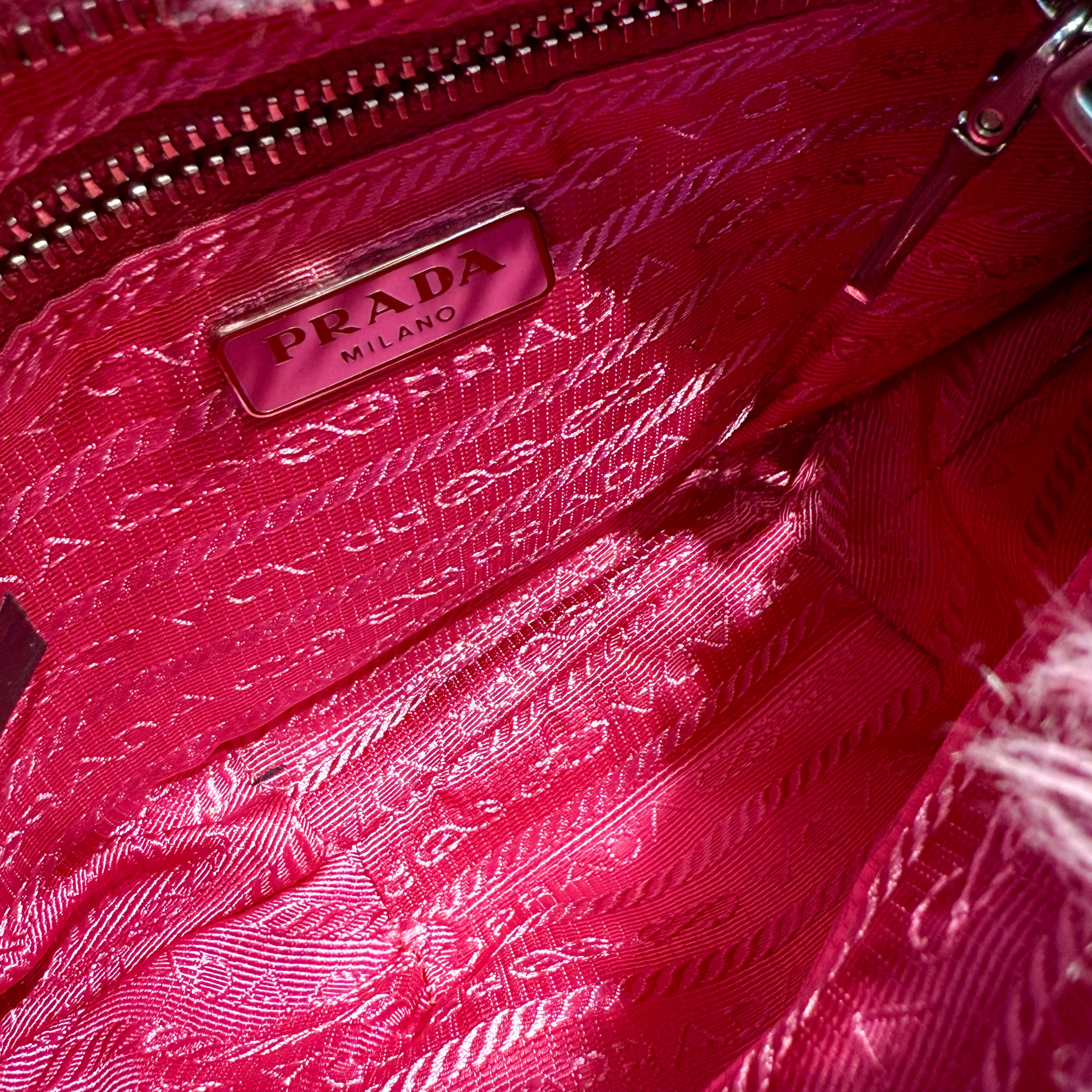 Prada Faux Fur Clutch Pink - Queen May