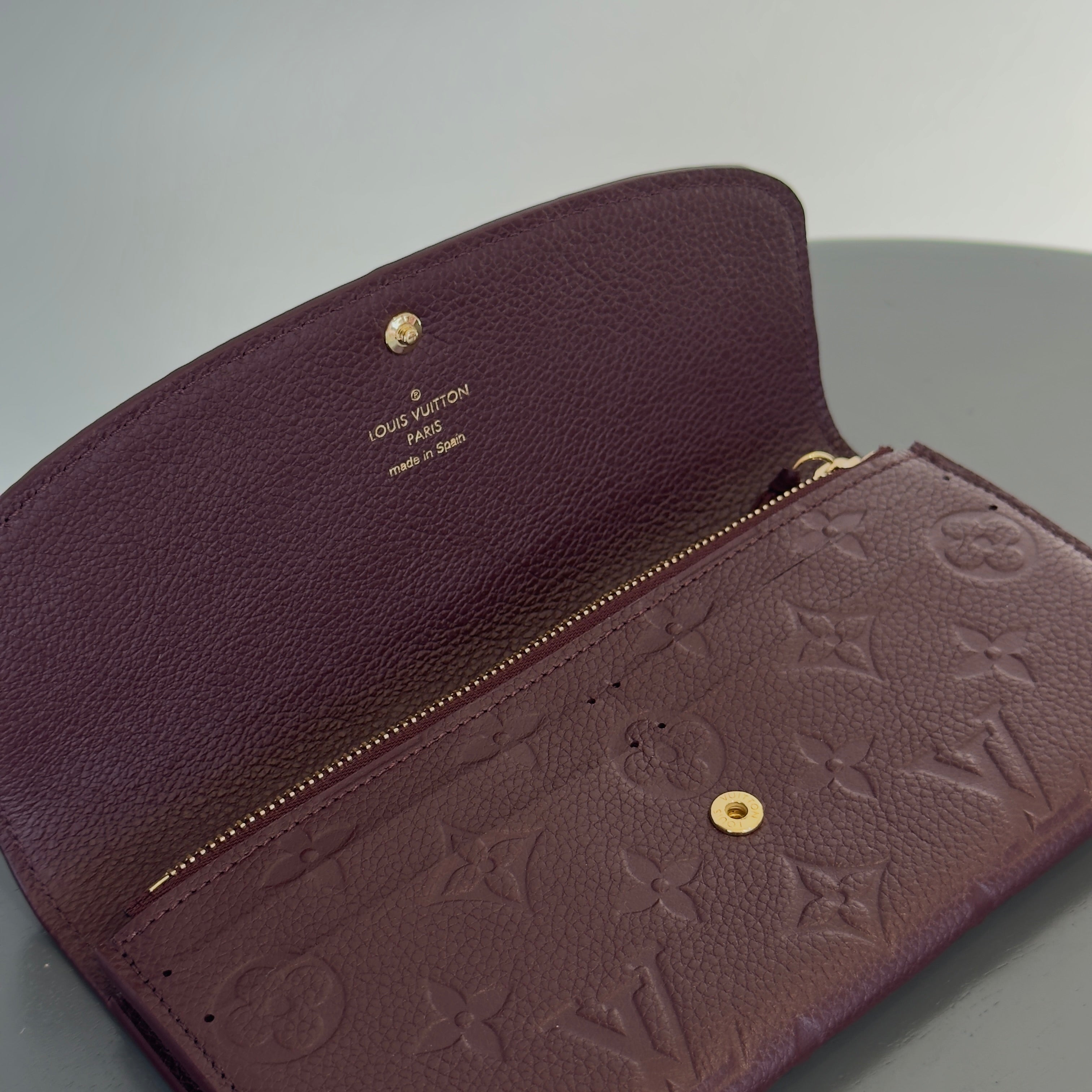 Louis Vuitton Monogram Empreinte Leather Emilie Wallet