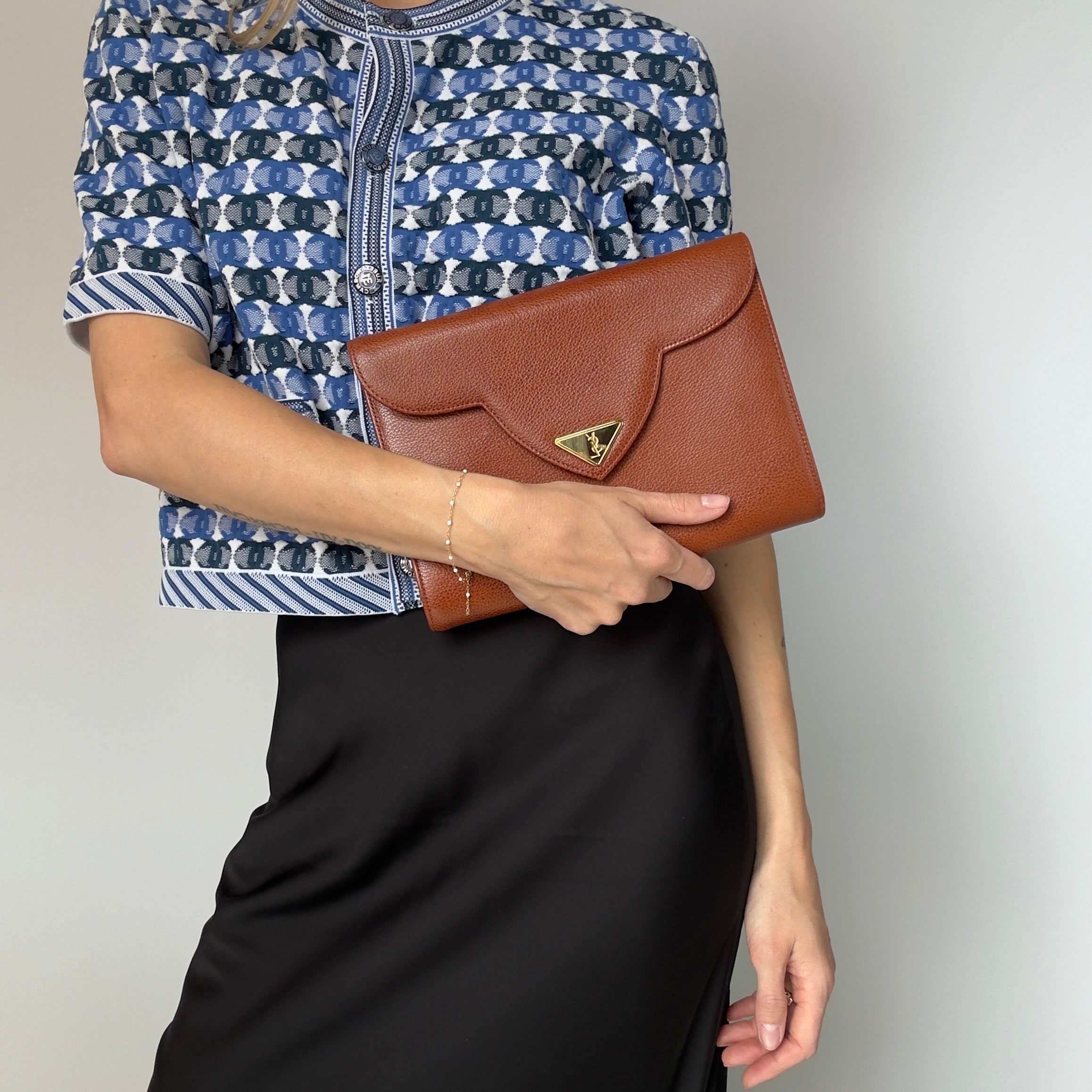 Vintage Yves Saint Laurent Clutch - Queen May