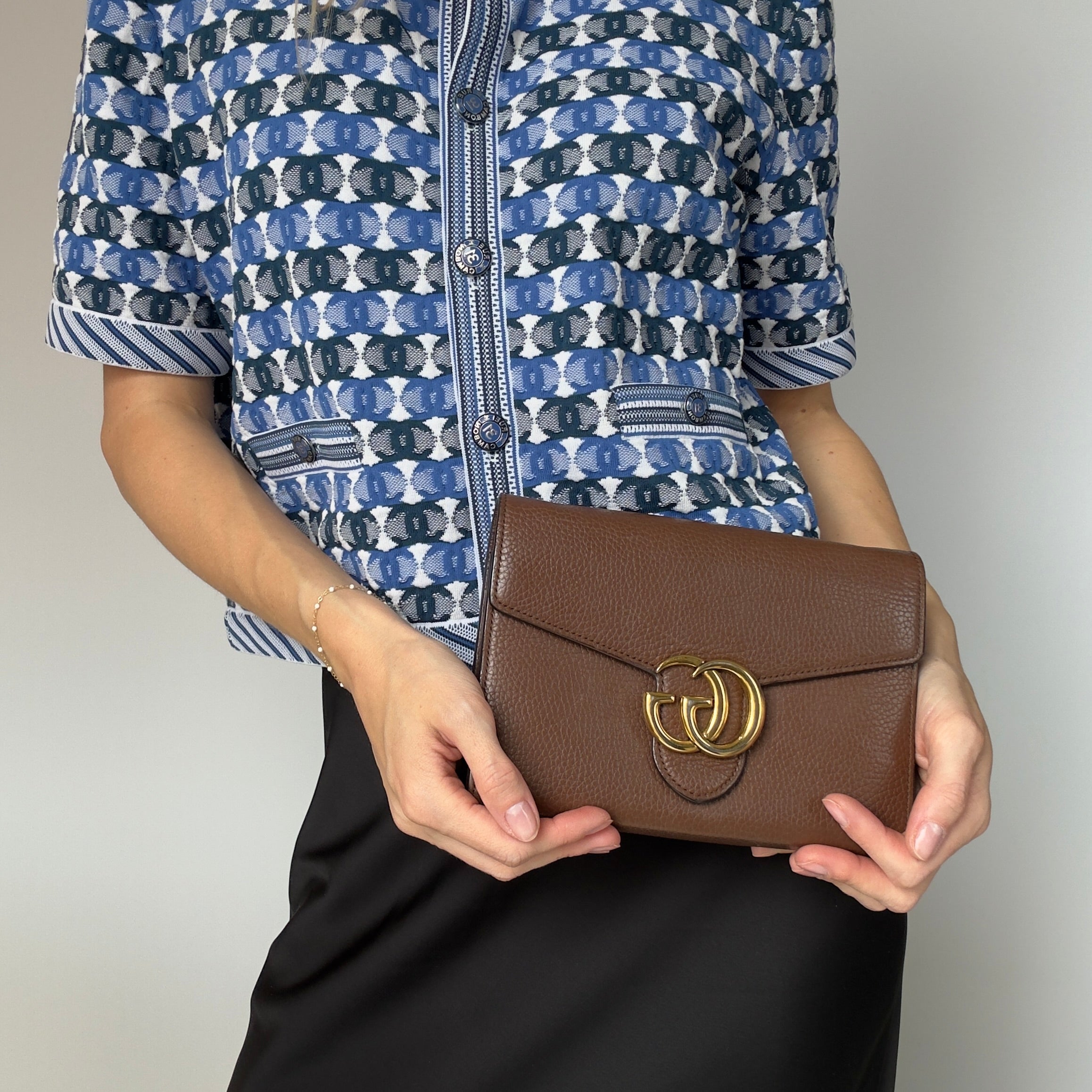 Gucci GG Marmont Chain Crossbody Wallet - Queen May
