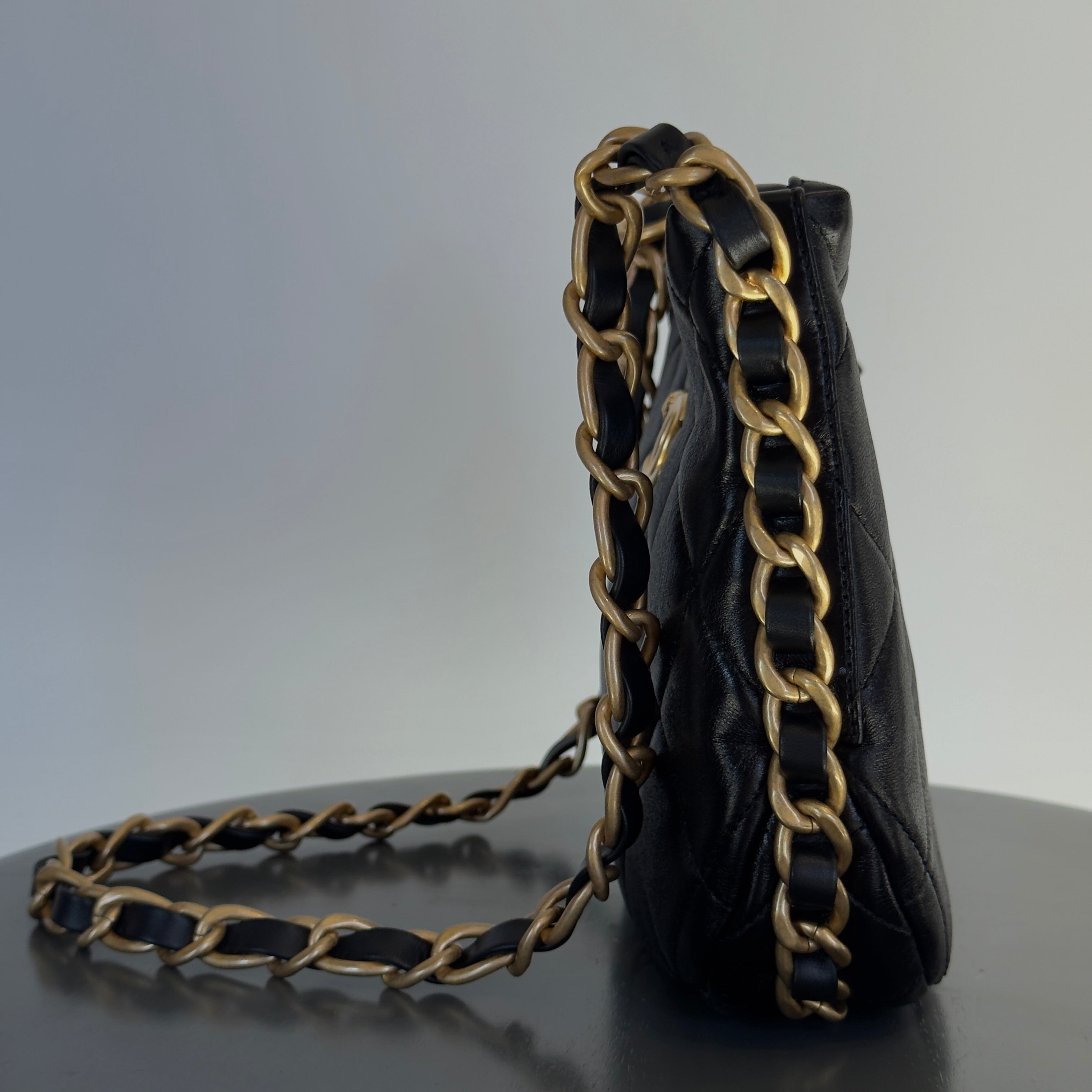 Chanel Quilted Lambskin Hobo With Adjustable Chain - Queen May