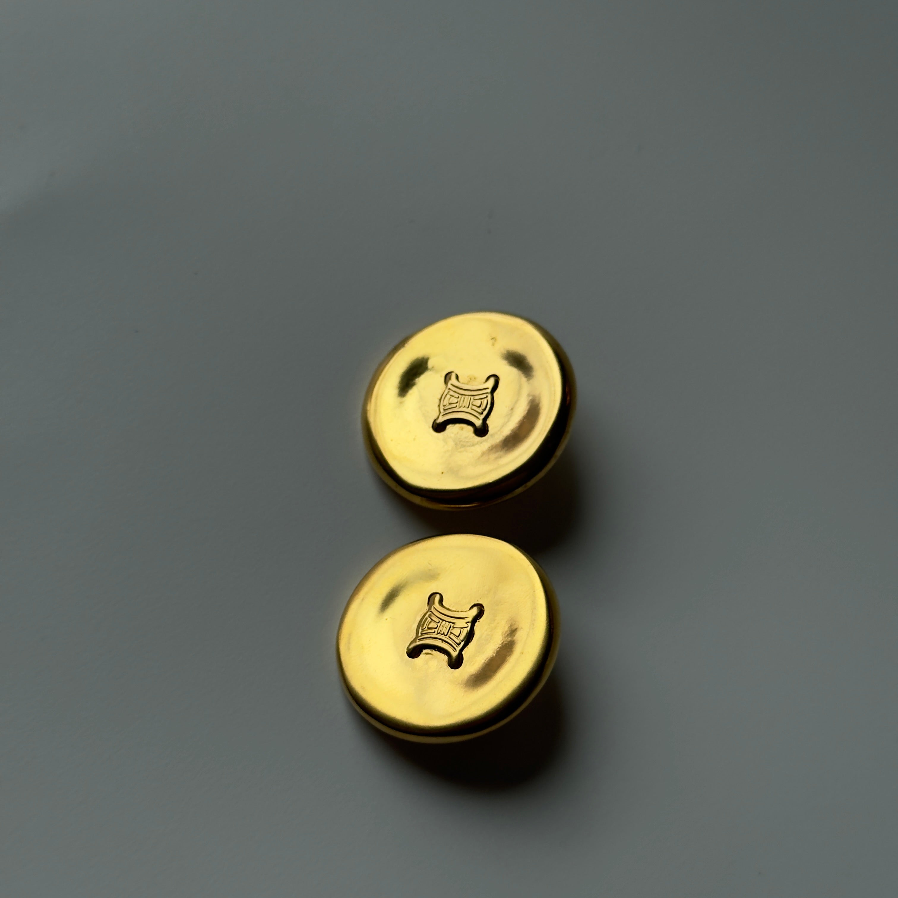 Vintage Celine Triomphe Earrings Clip On - Queen May