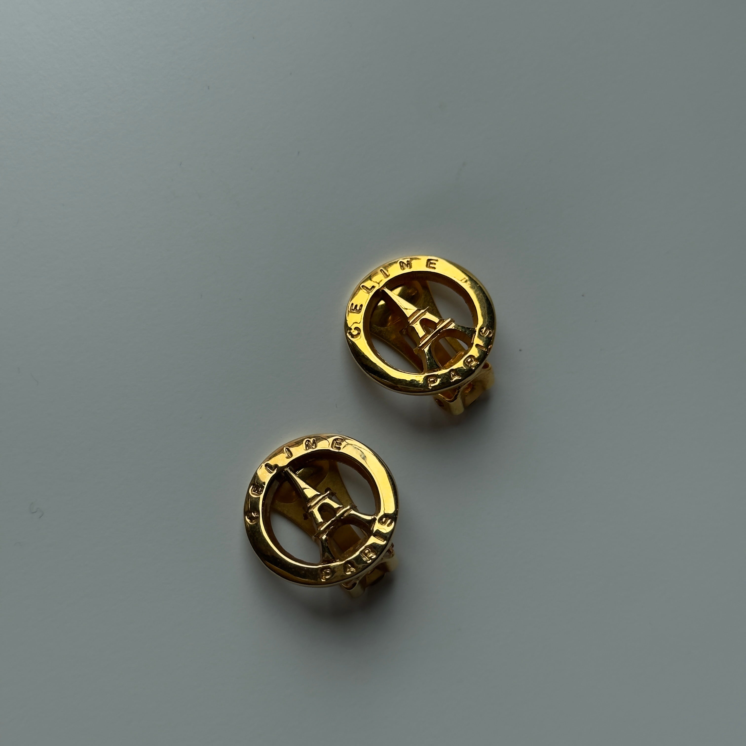 Celine Eiffel Tower Motif Clip On Earrings - Queen May