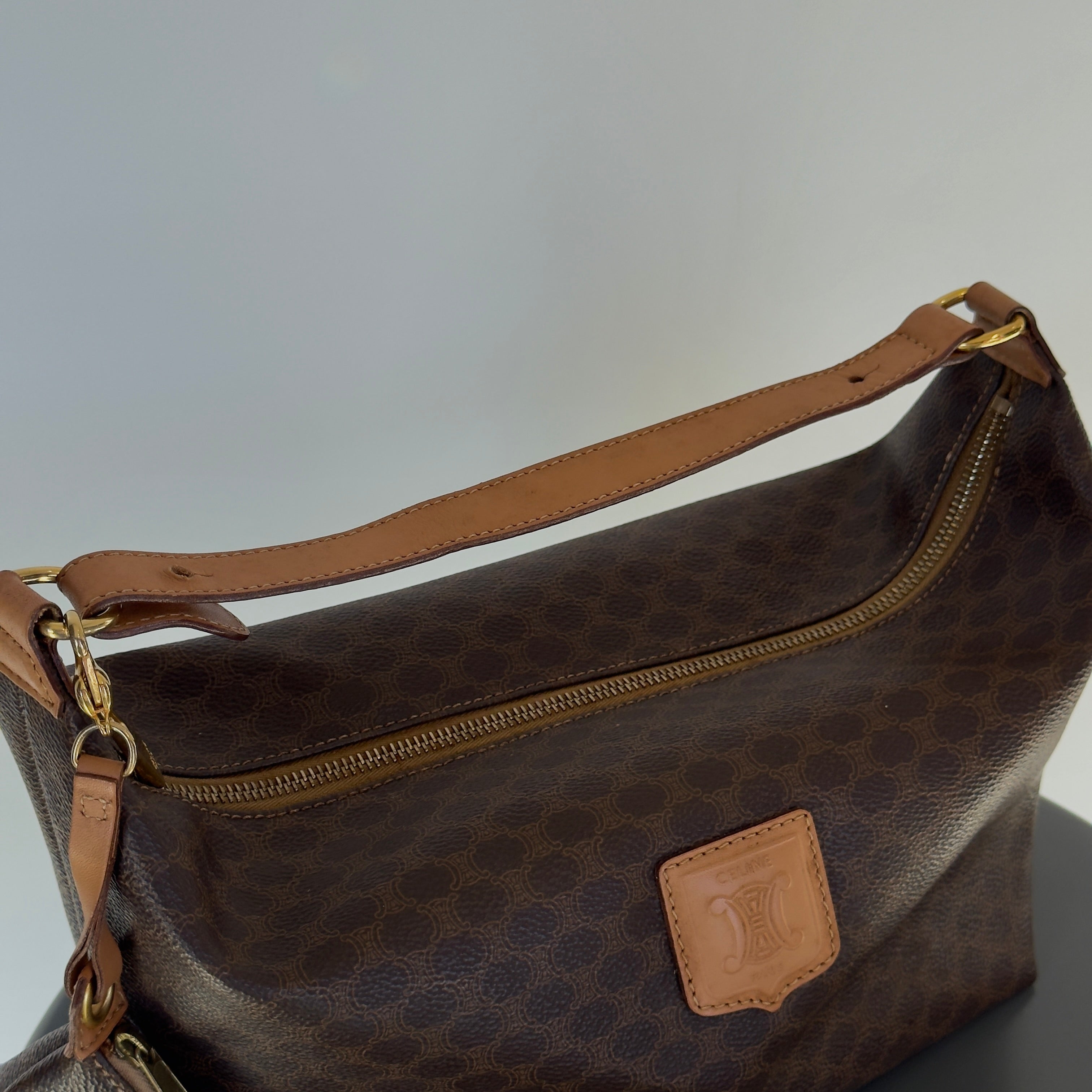 Celine Macadam Handbag With Mini Pouch - Queen May