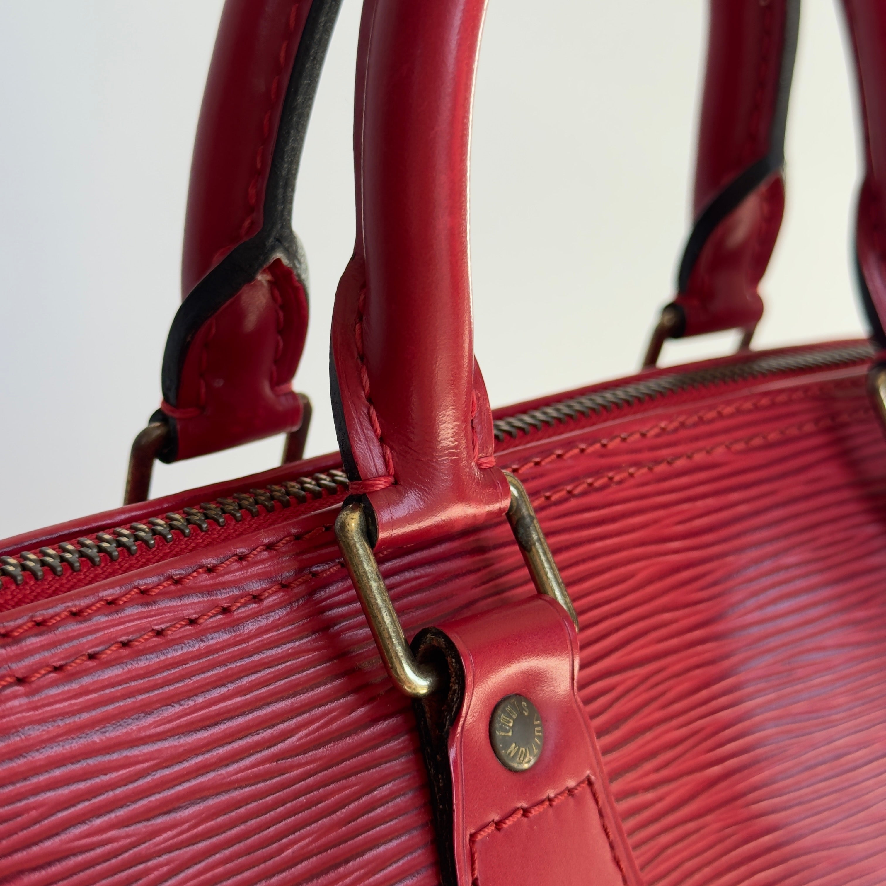 Louis Vuitton Red Epi Speedy 30 - Queen May