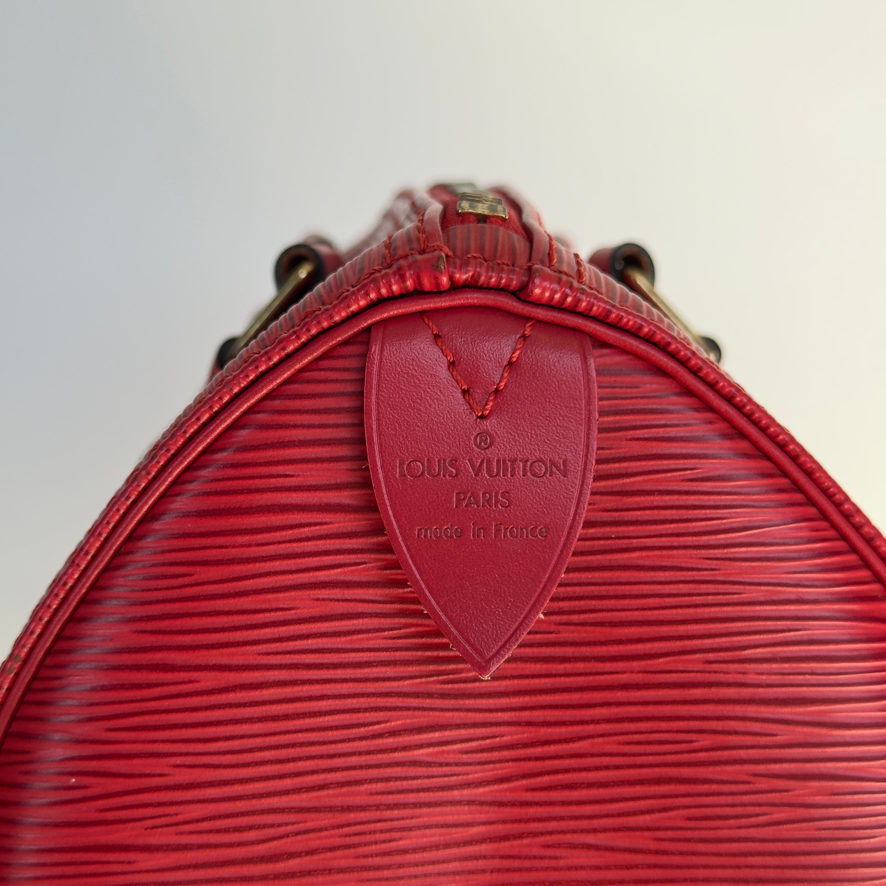 Louis Vuitton Red Epi Speedy 30 - Queen May