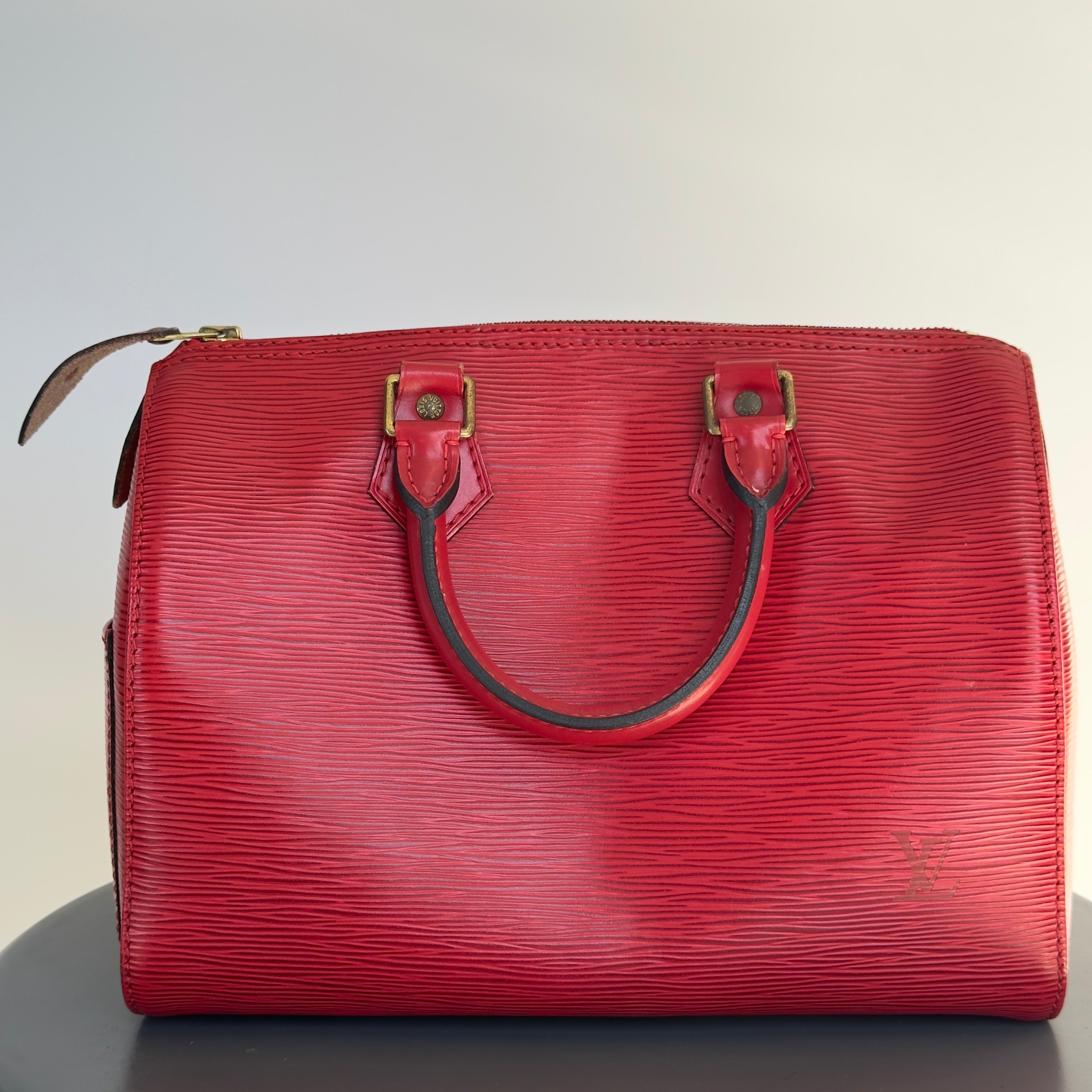 Louis Vuitton Red Epi Speedy 30 - Queen May