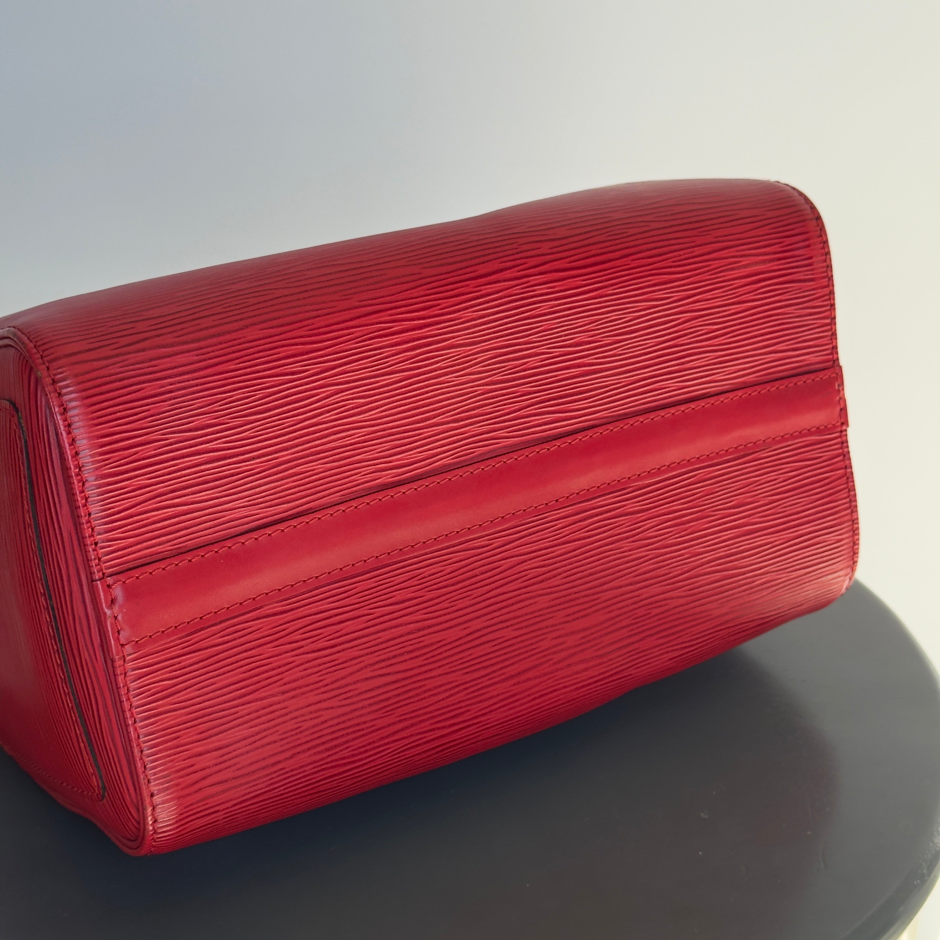 Louis Vuitton Red Epi Speedy 30 - Queen May