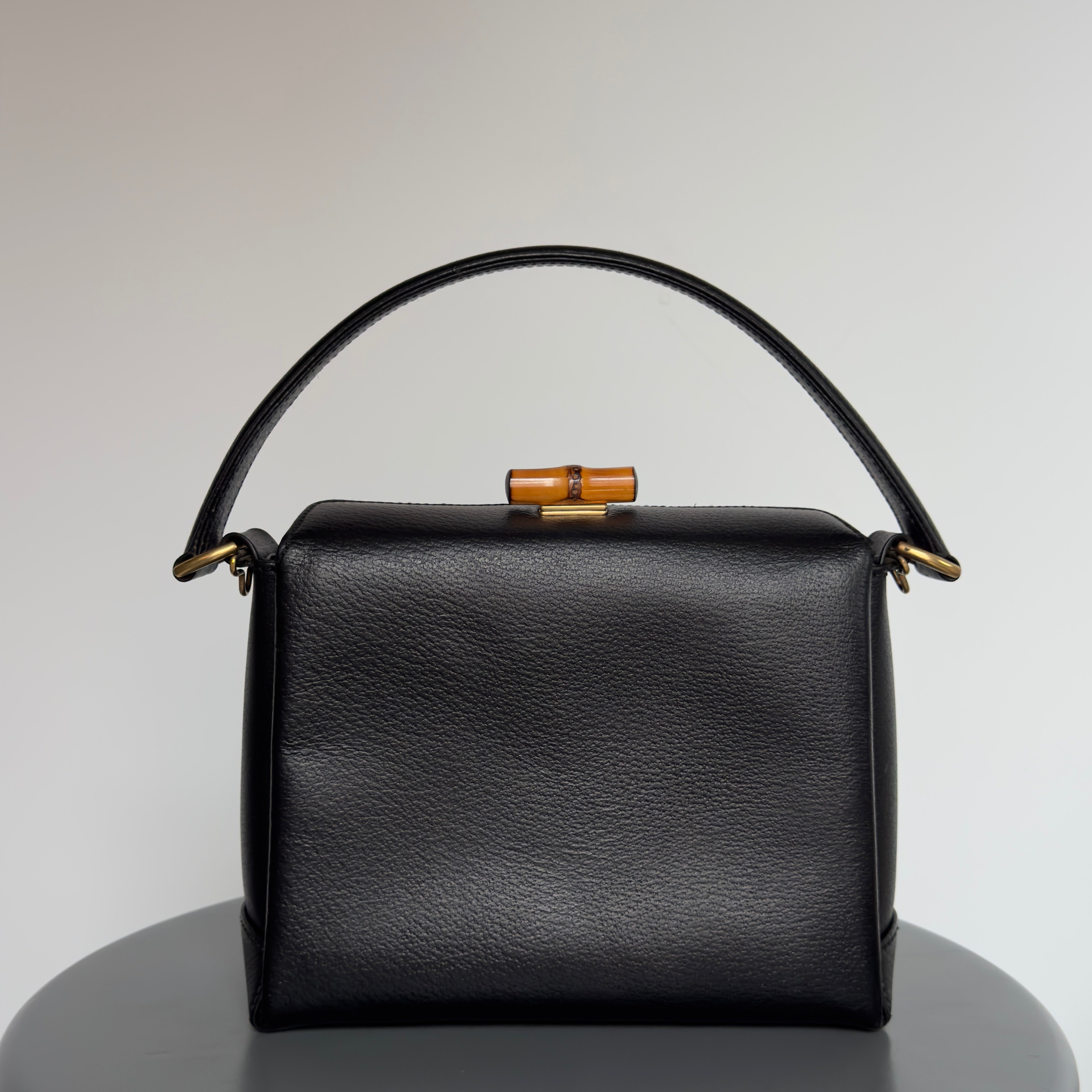 Vintage 1990s Gucci Top Handle with Bamboo Clasp - Queen May