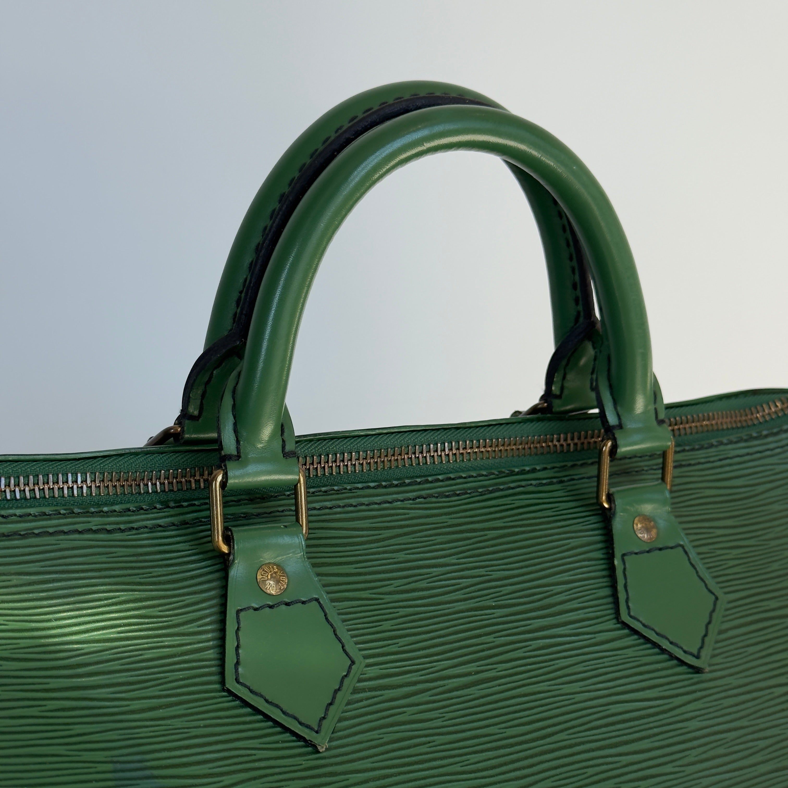 Louis Vuitton Rare Green Epi Leather Speedy 35 - Queen May