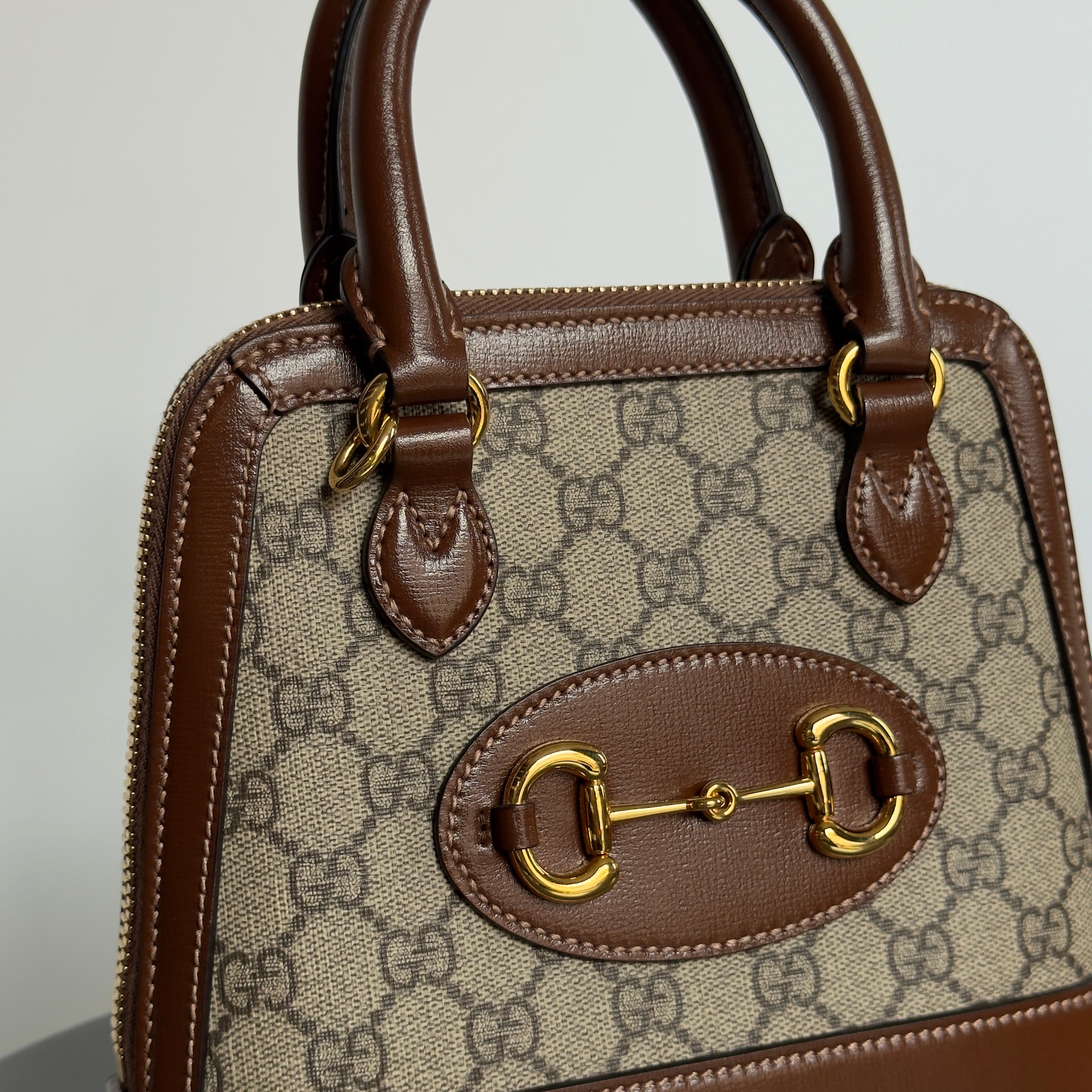 Gucci GG Supreme Horsebit 1955 Mini - Queen May