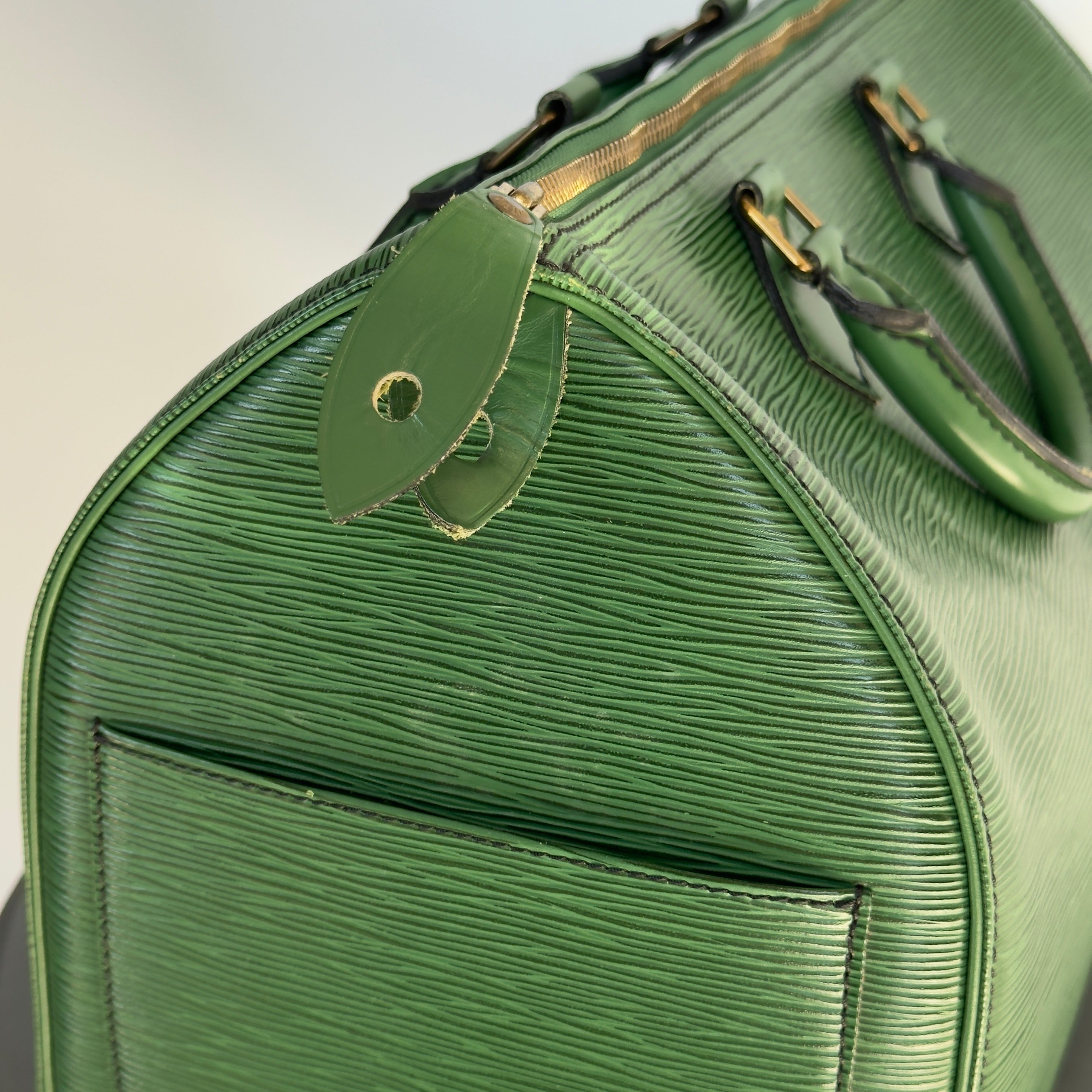Louis Vuitton Rare Green Epi Leather Speedy 35 - Queen May