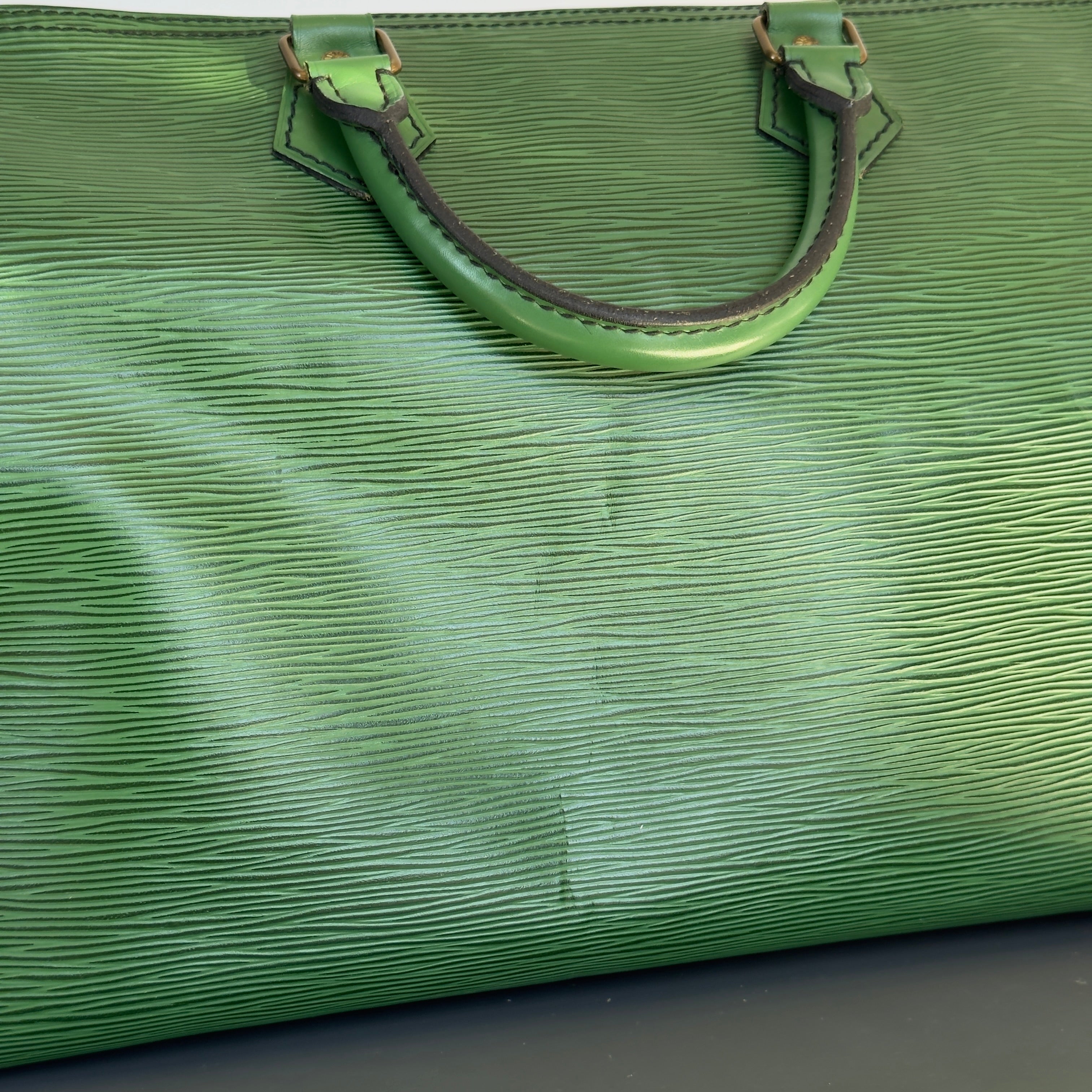 Louis Vuitton Rare Green Epi Leather Speedy 35 - Queen May