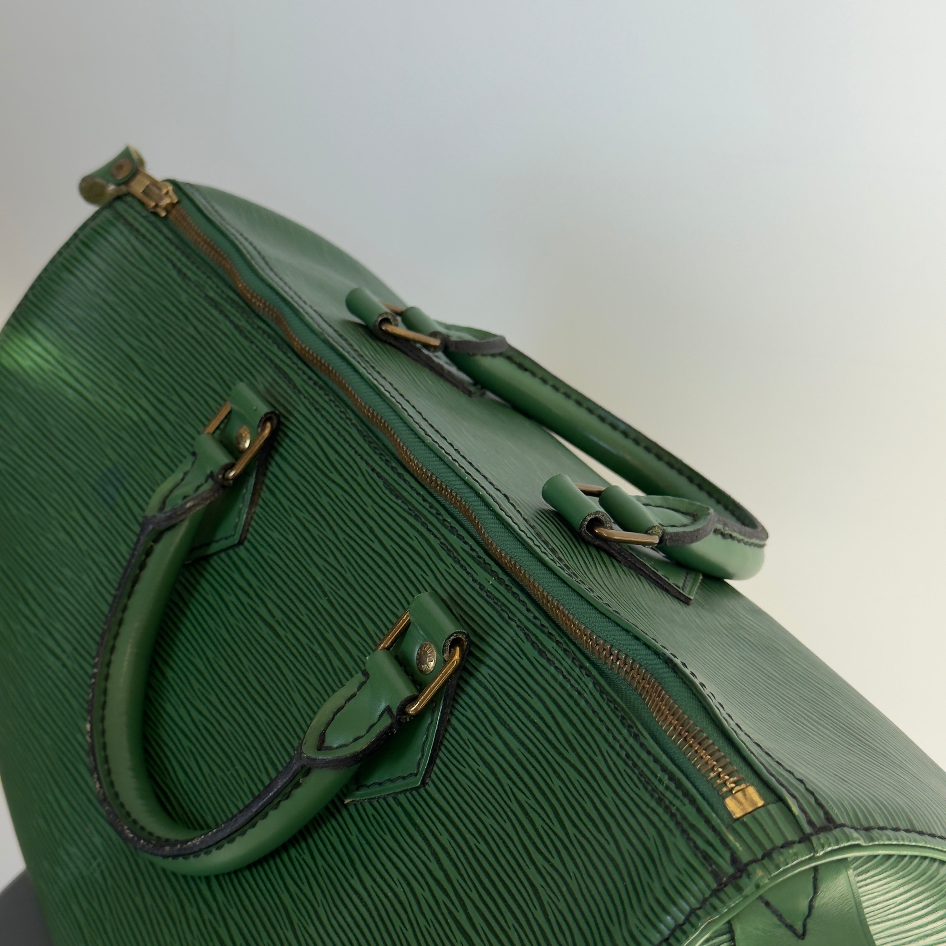Louis Vuitton Rare Green Epi Leather Speedy 35 - Queen May