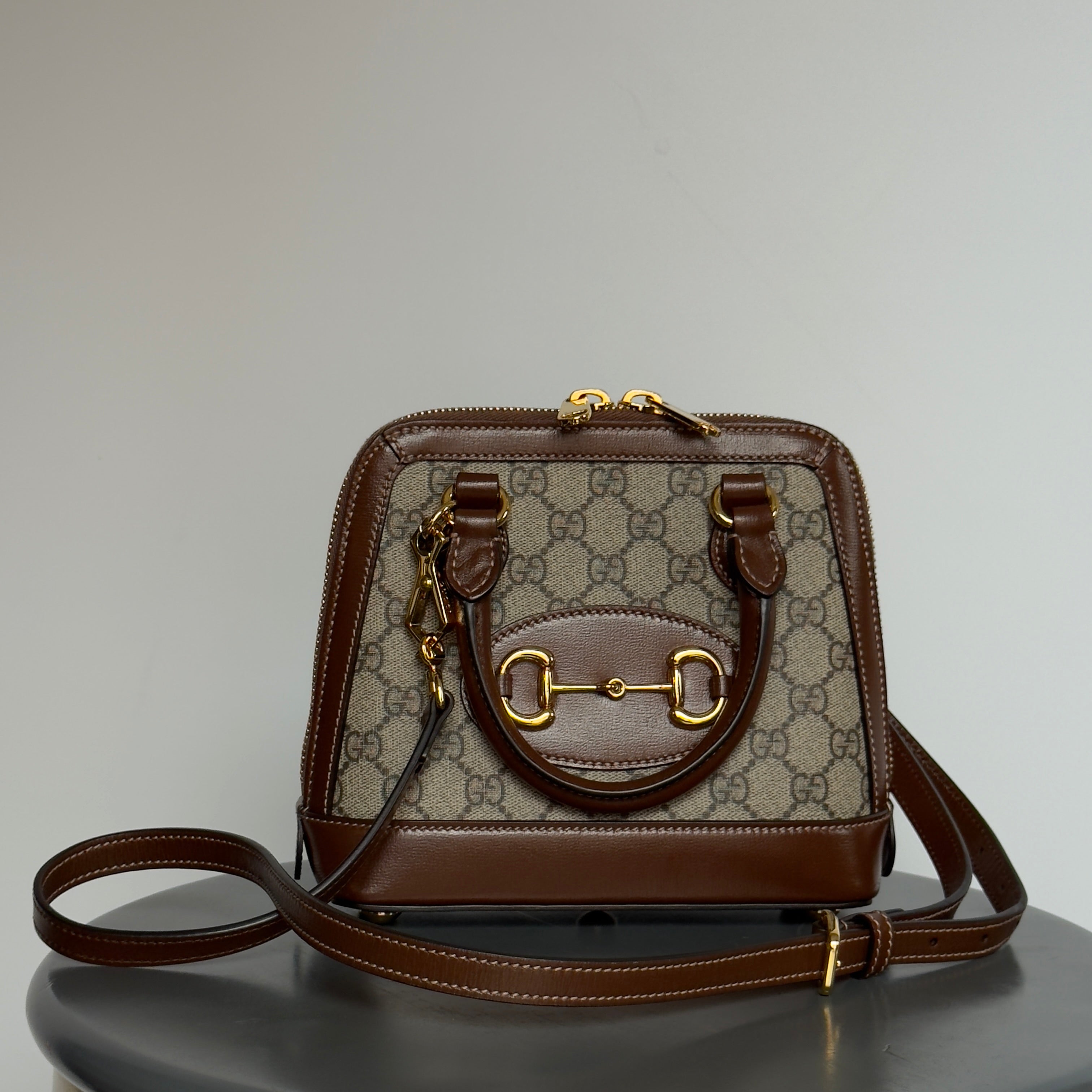 Gucci GG Supreme Horsebit 1955 Mini - Queen May
