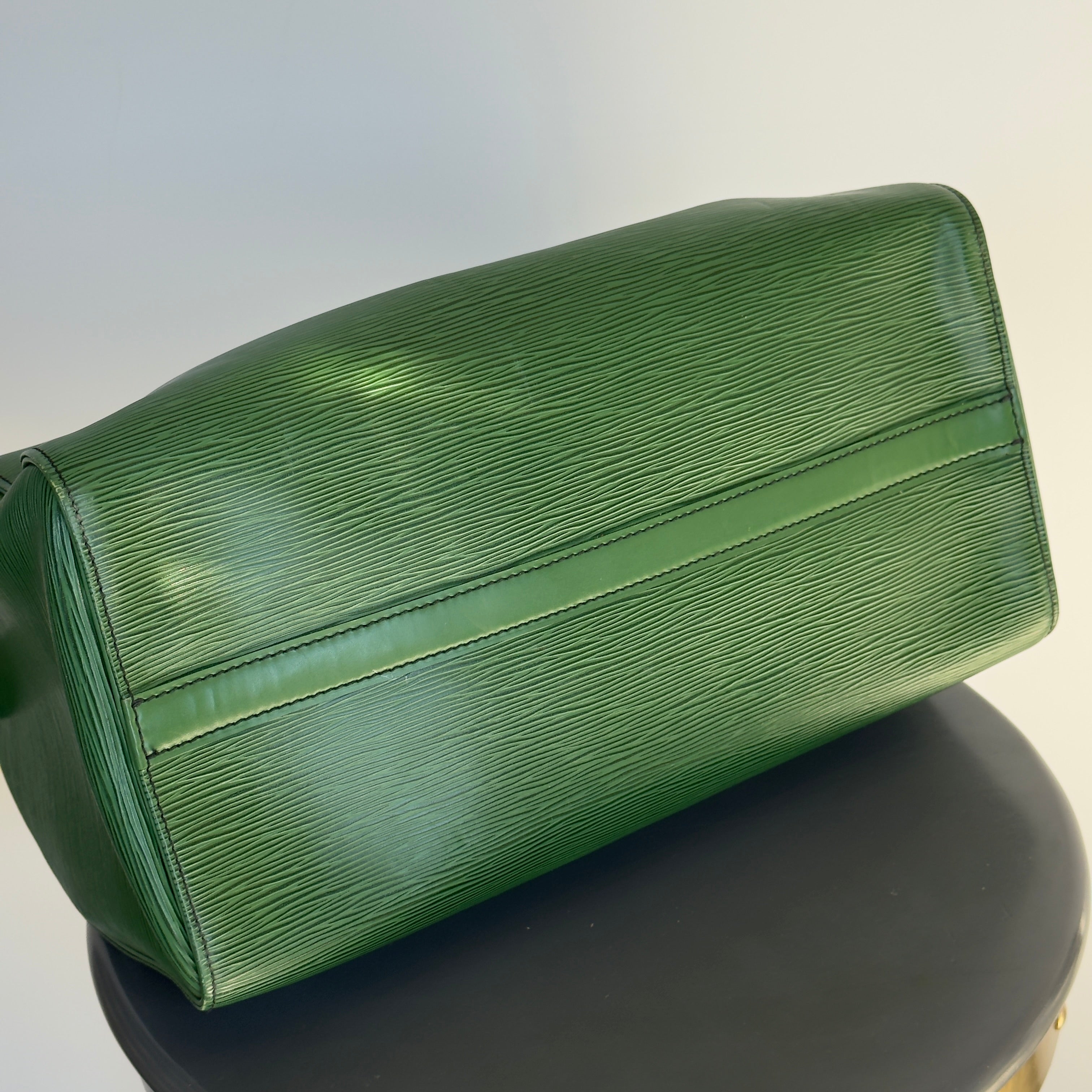 Louis Vuitton Rare Green Epi Leather Speedy 35 - Queen May