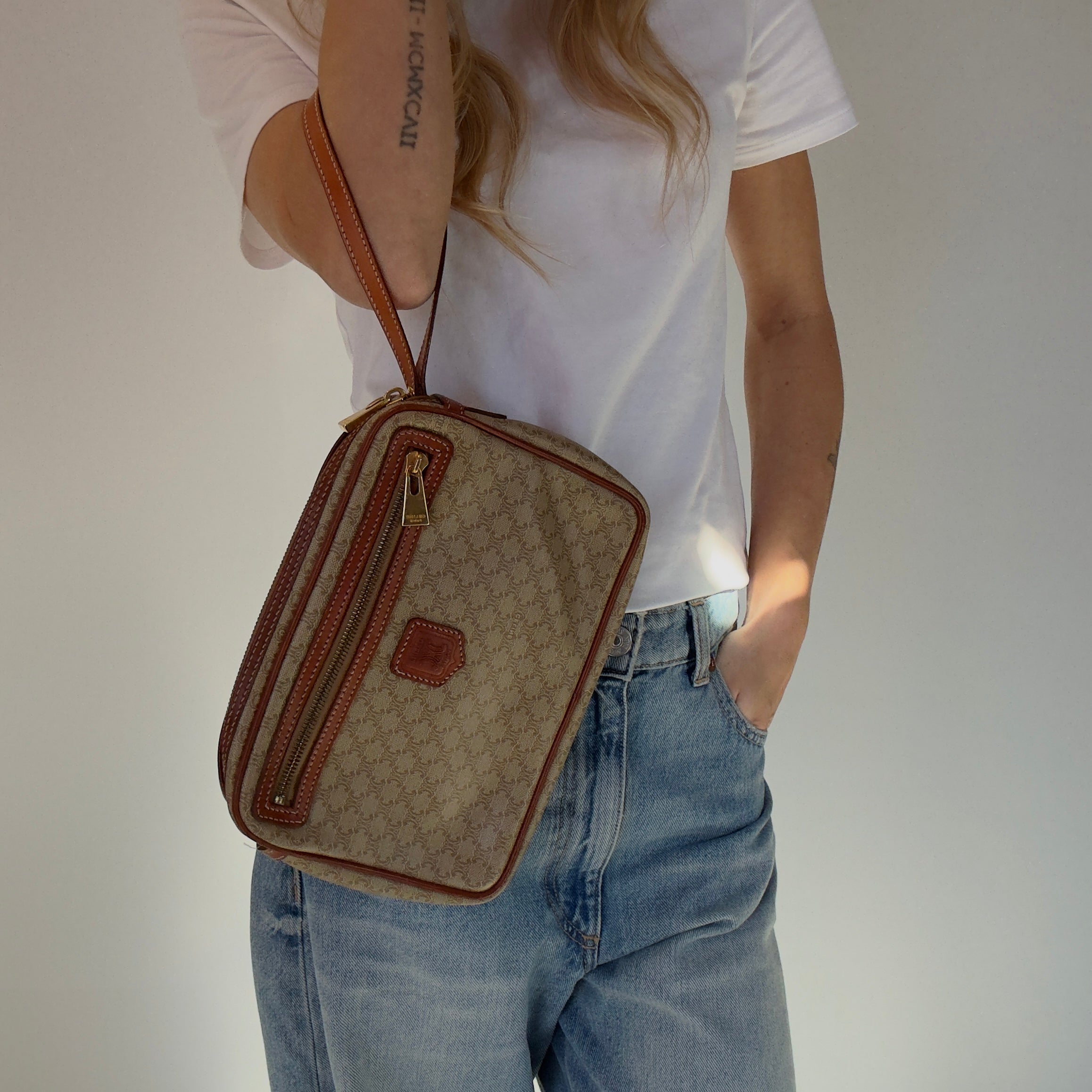 Celine Macadam Wristlet Pouch - Queen May