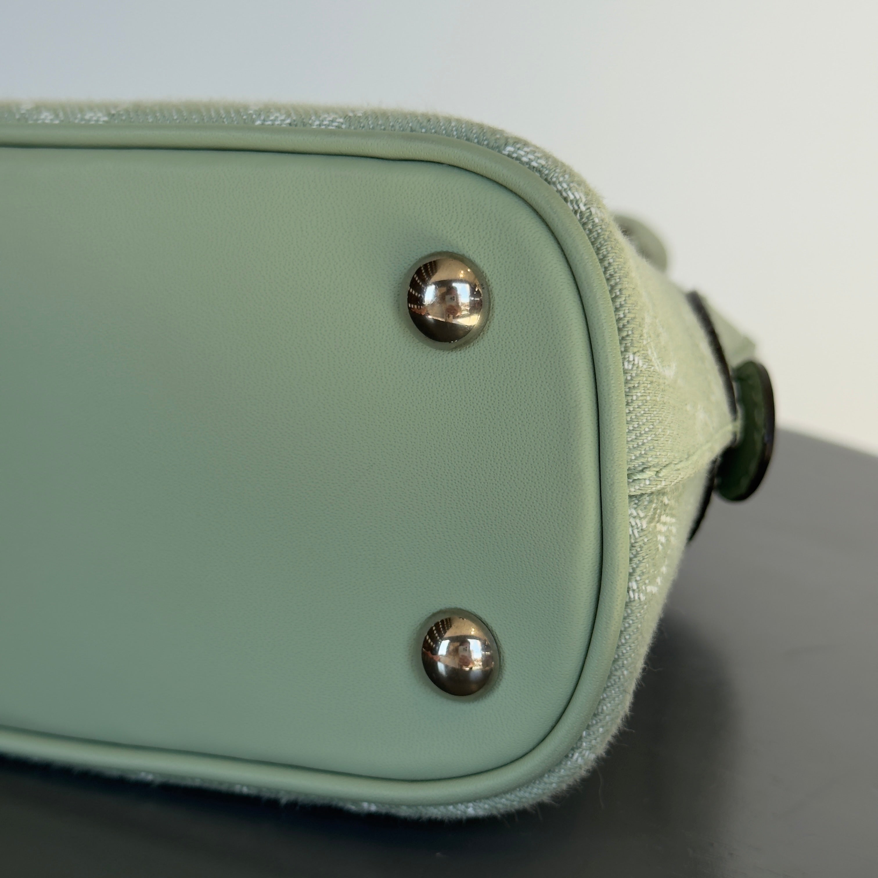 Gucci Denim GG Monogram Calfskin Mini Ophidia Top Handle