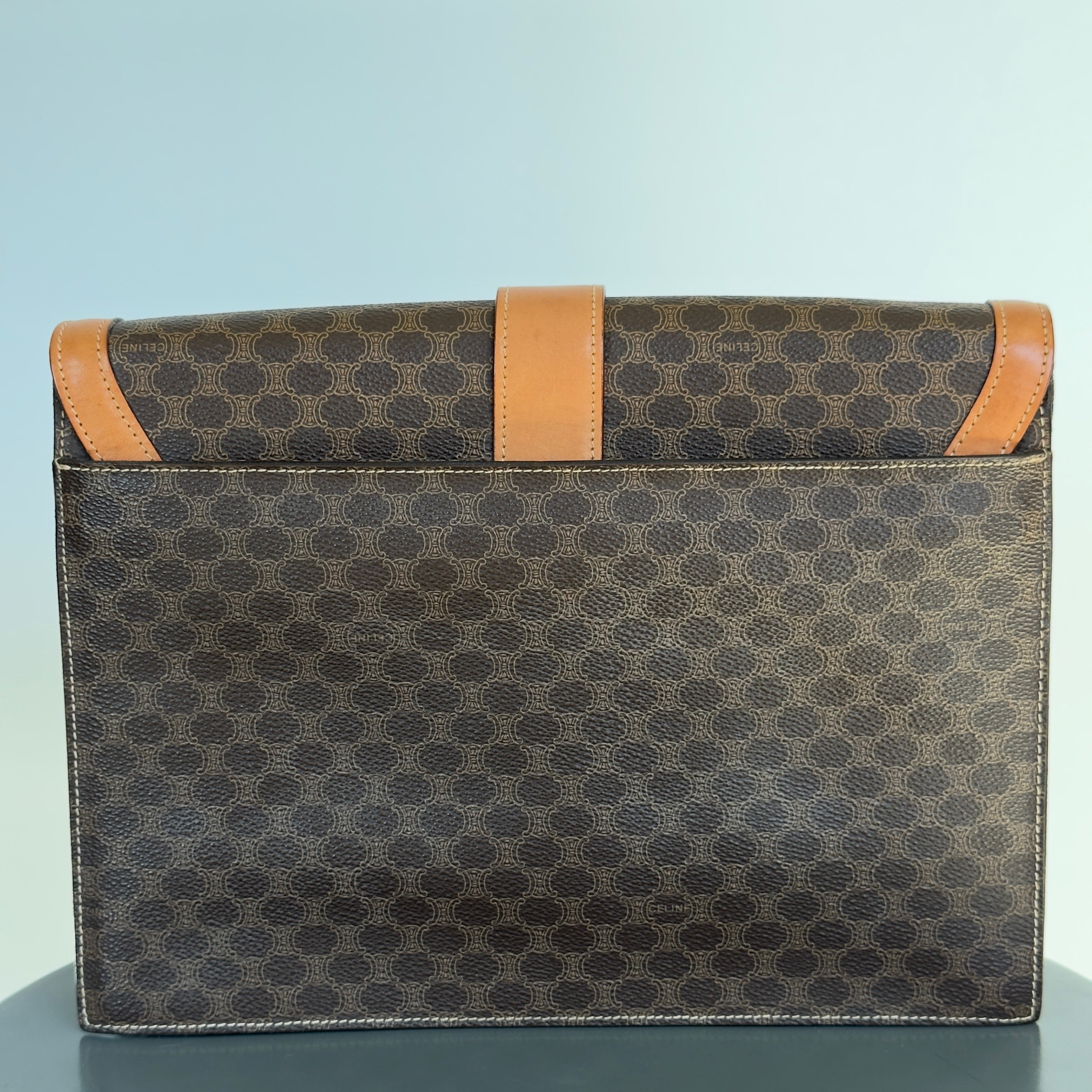 Celine Macadam Triomphe Crossbody Flap Bag - Queen May