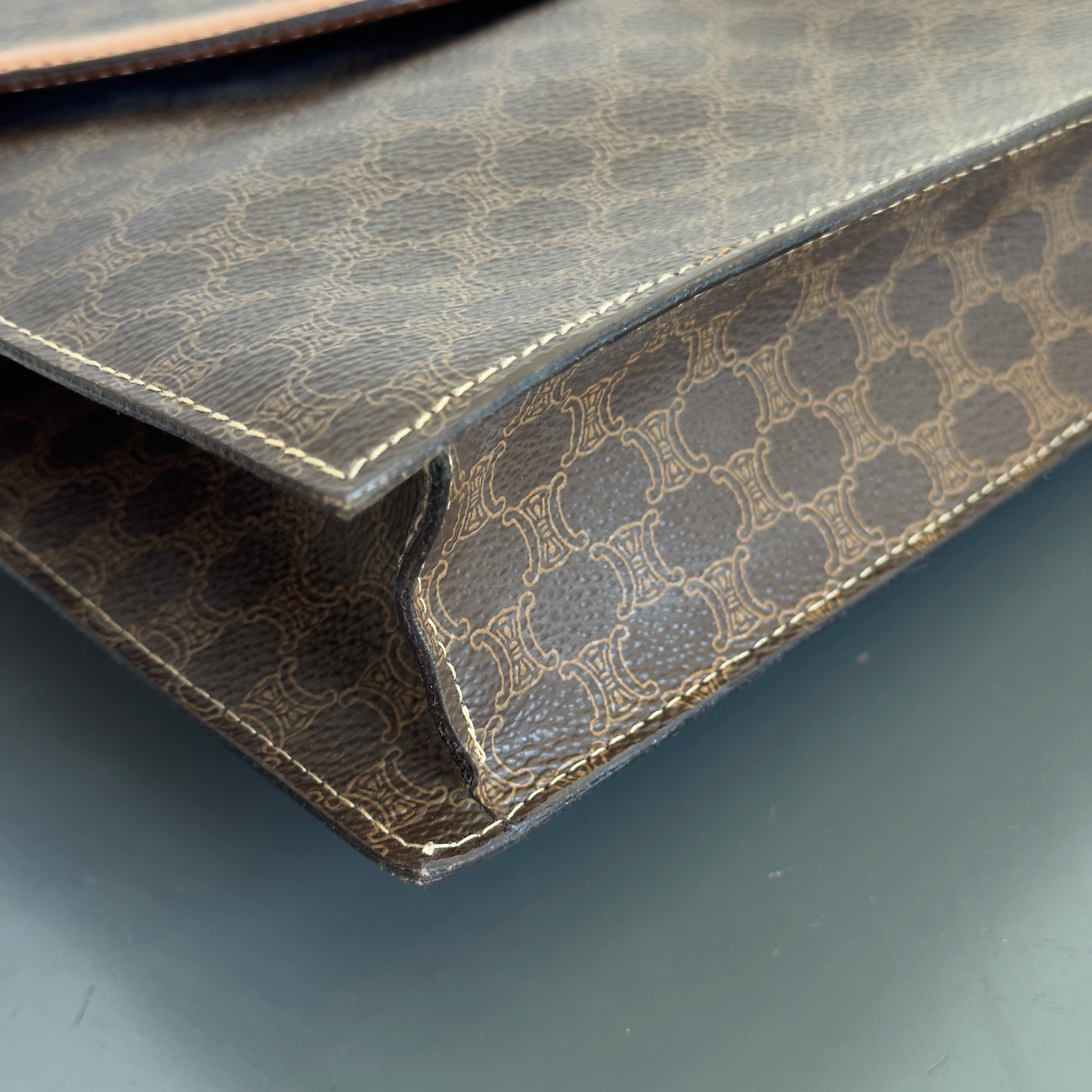 Celine Macadam Triomphe Crossbody Flap Bag - Queen May