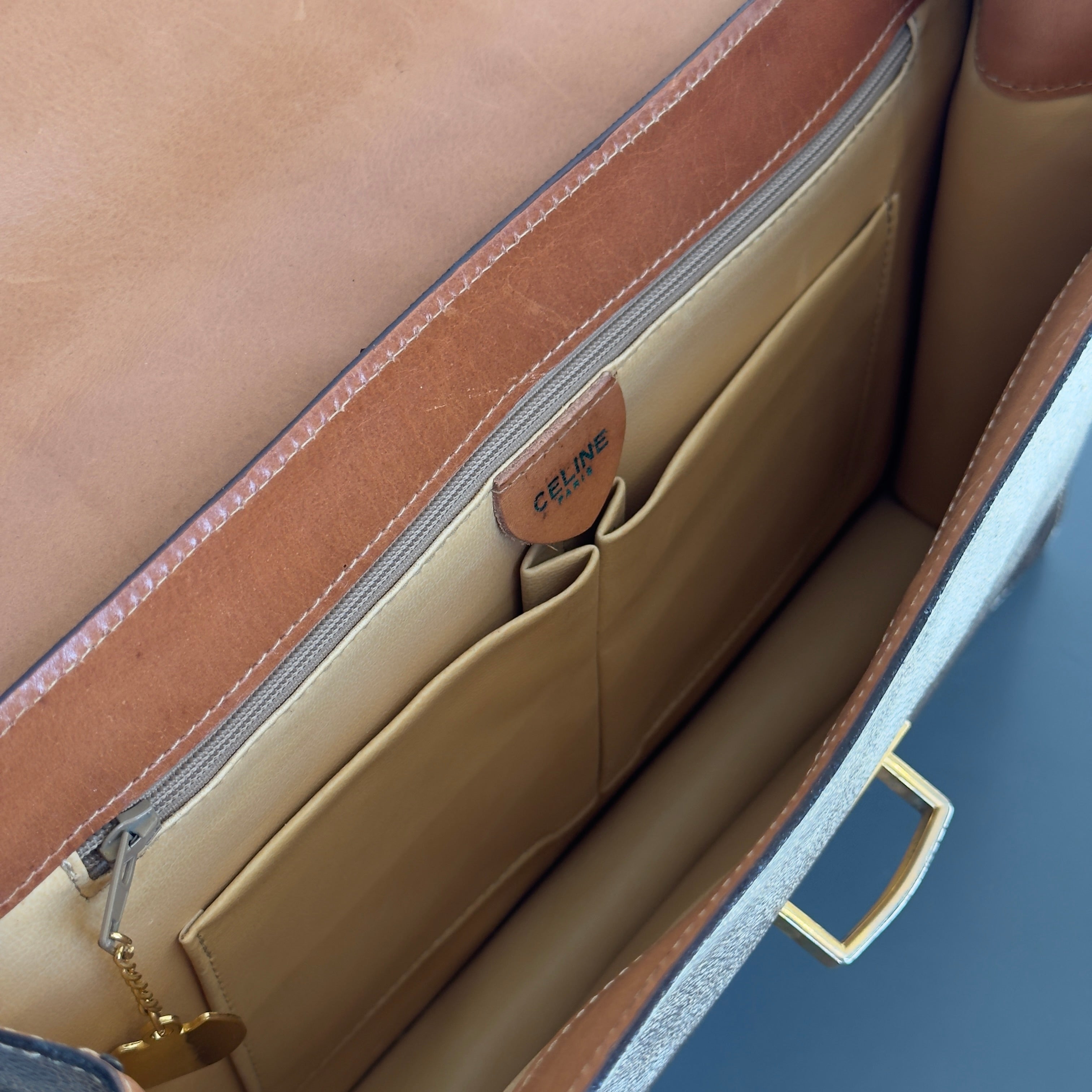 Celine Macadam Triomphe Crossbody Flap Bag - Queen May