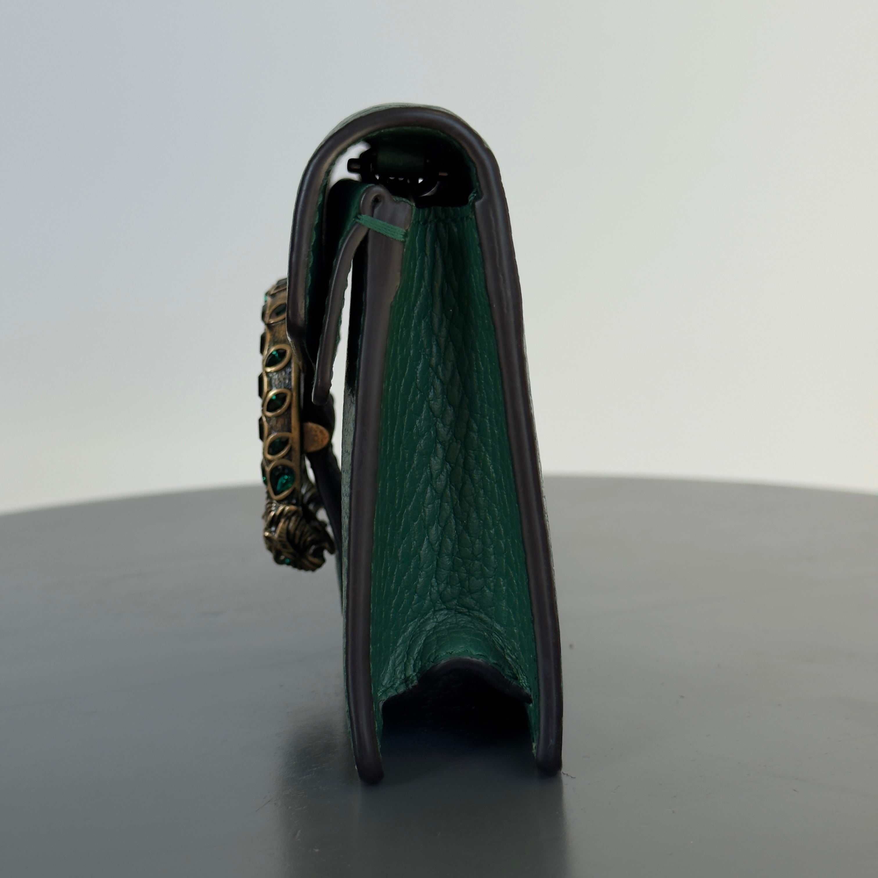 Gucci Dollar Green Calfskin Super Mini Dionysus Crossbody Bag - Queen May