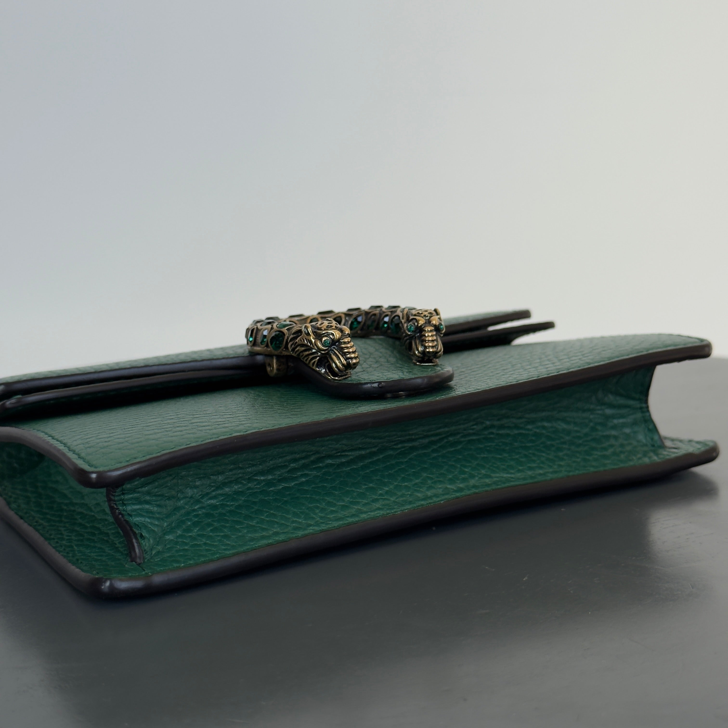 Gucci Dollar Green Calfskin Super Mini Dionysus Crossbody Bag - Queen May