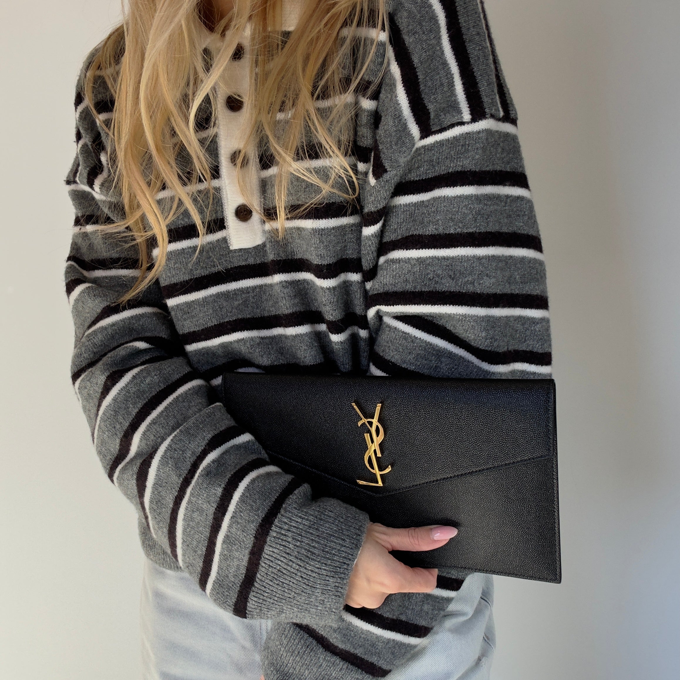 Saint Laurent Grain De Paudre Monogram Uptown - Queen May