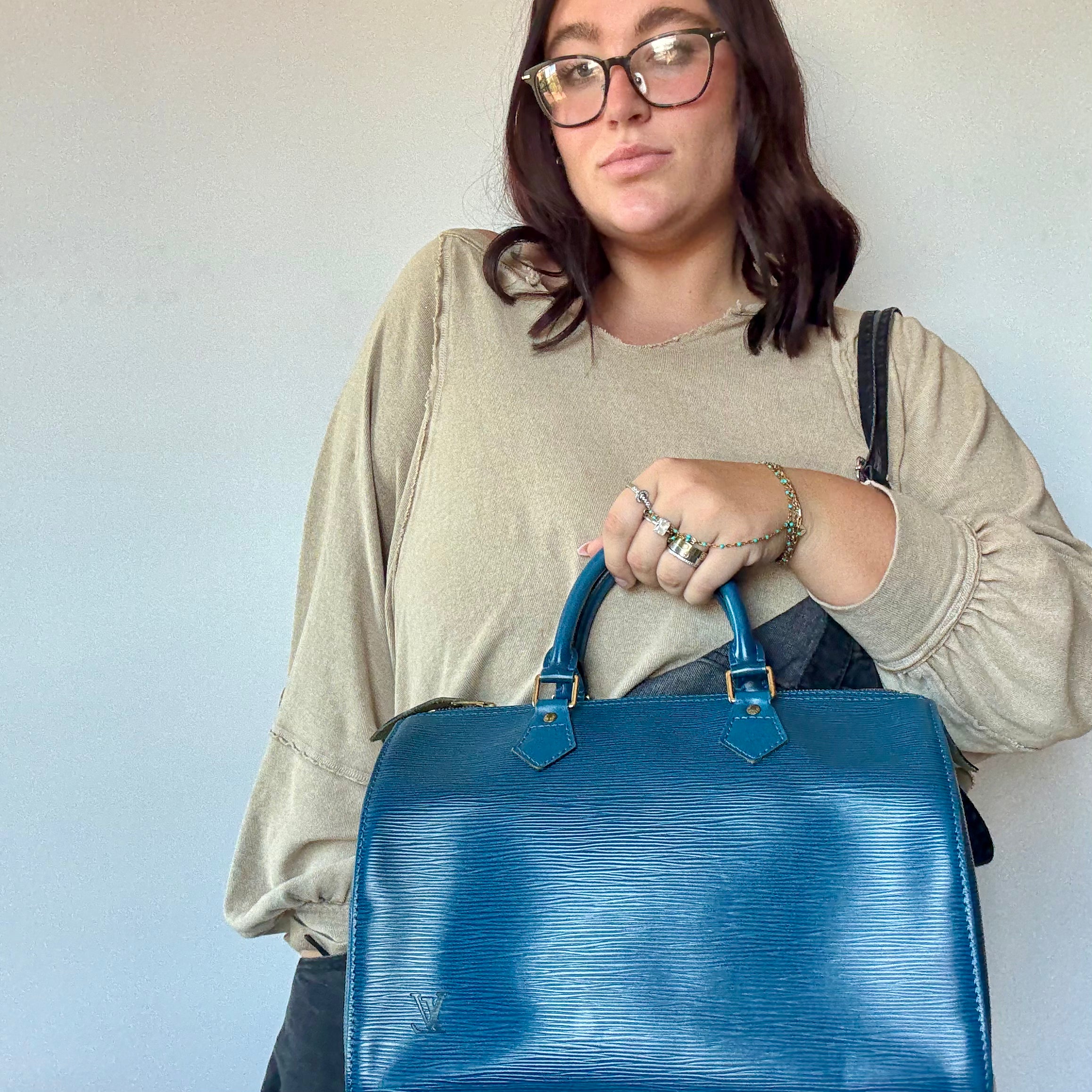 Louis Vuitton Epi Speedy 35 Blue - Queen May
