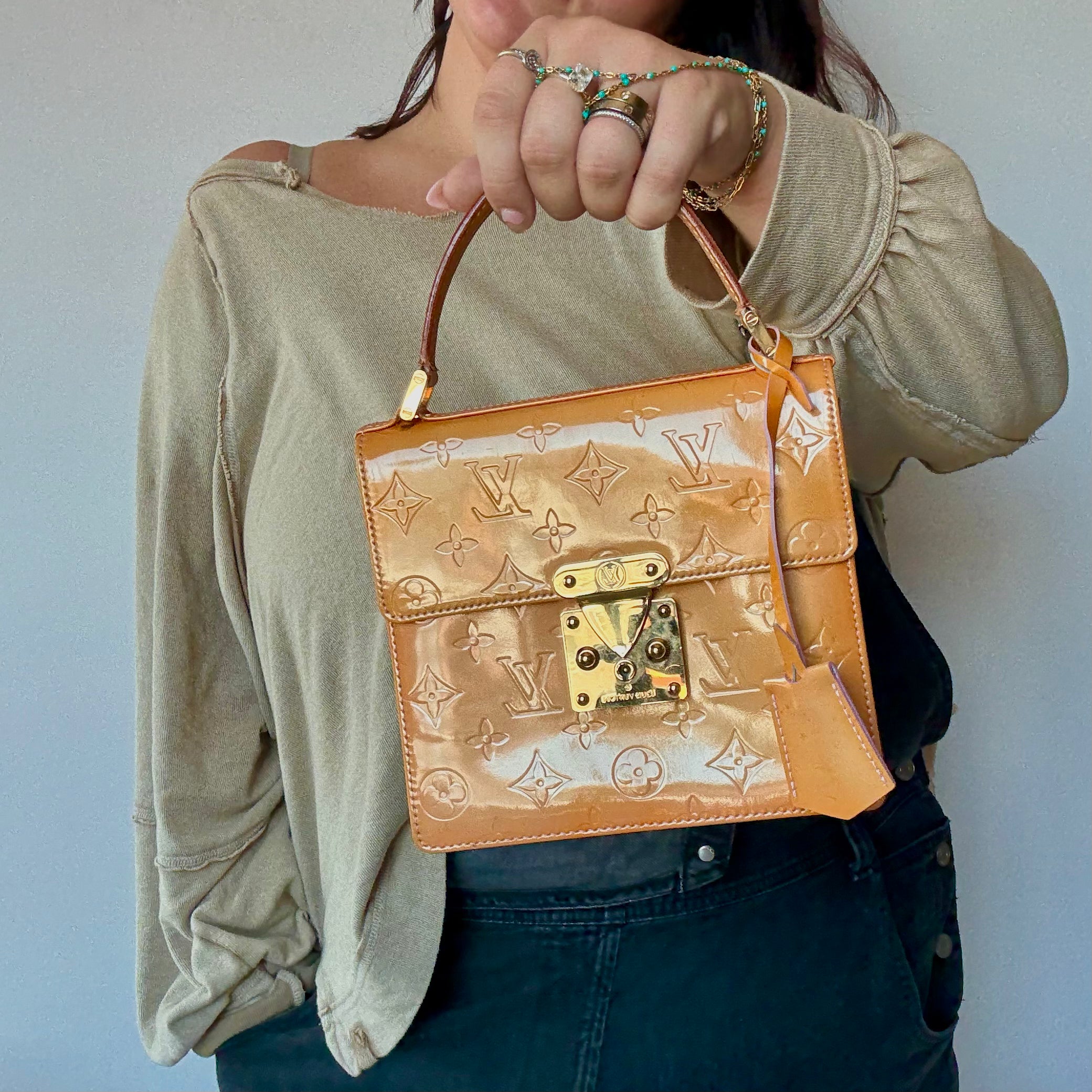 Louis Vuitton Rare Vernis Monogram Spring Street - Queen May