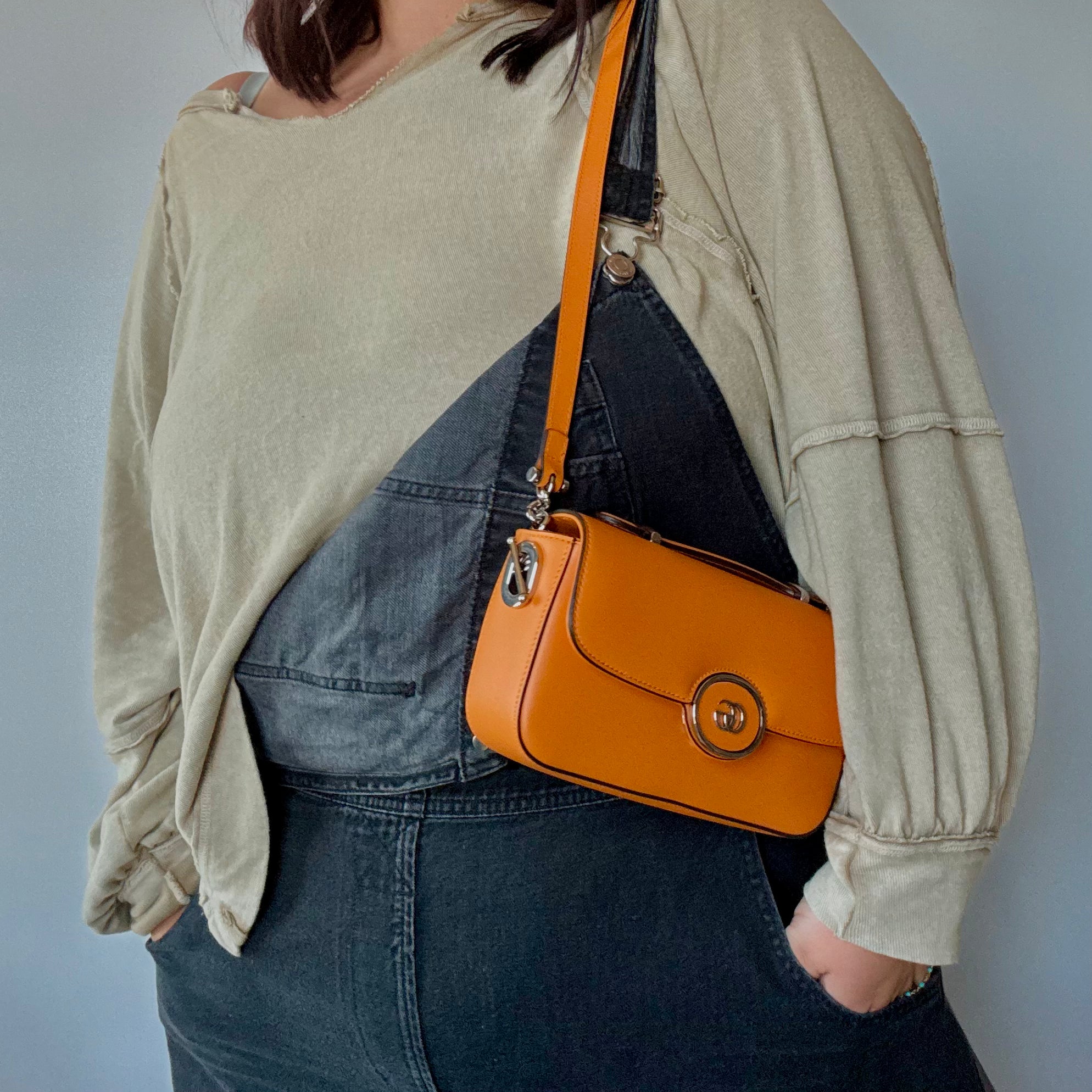 Gucci Petite GG Mini Shoulder Bag Orange - Queen May