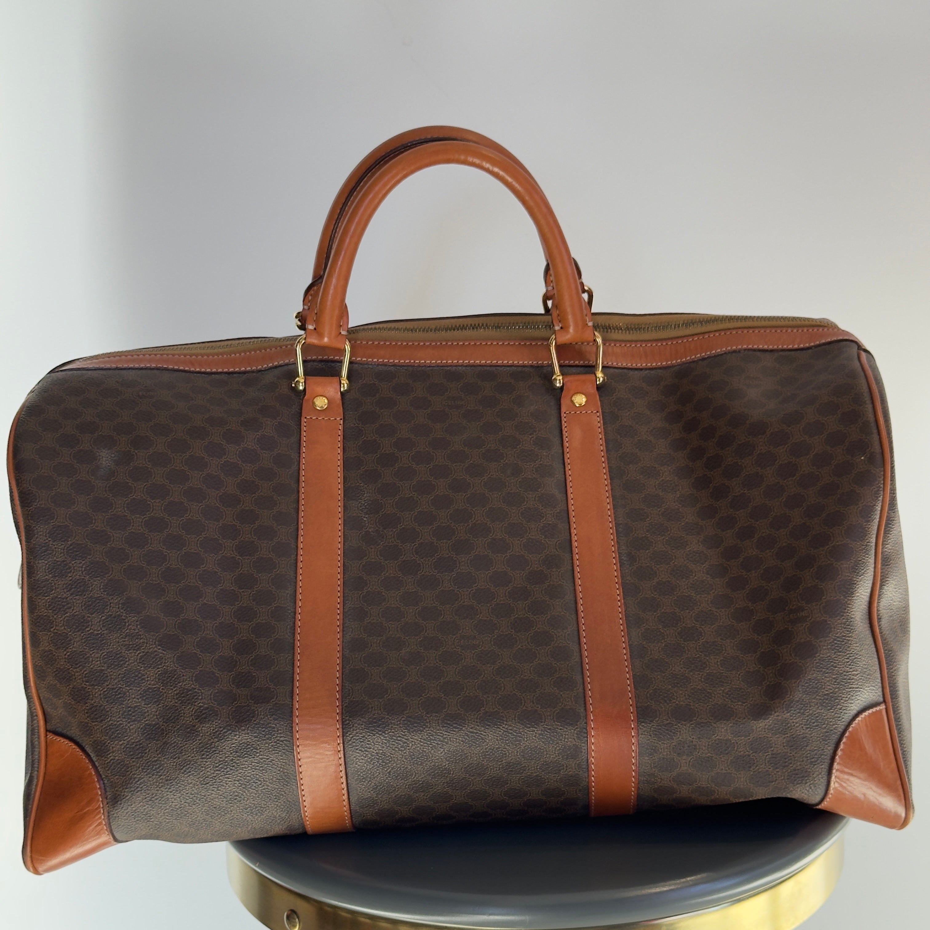 Vintage Celine Macadam Boston Duffle Bag - Queen May