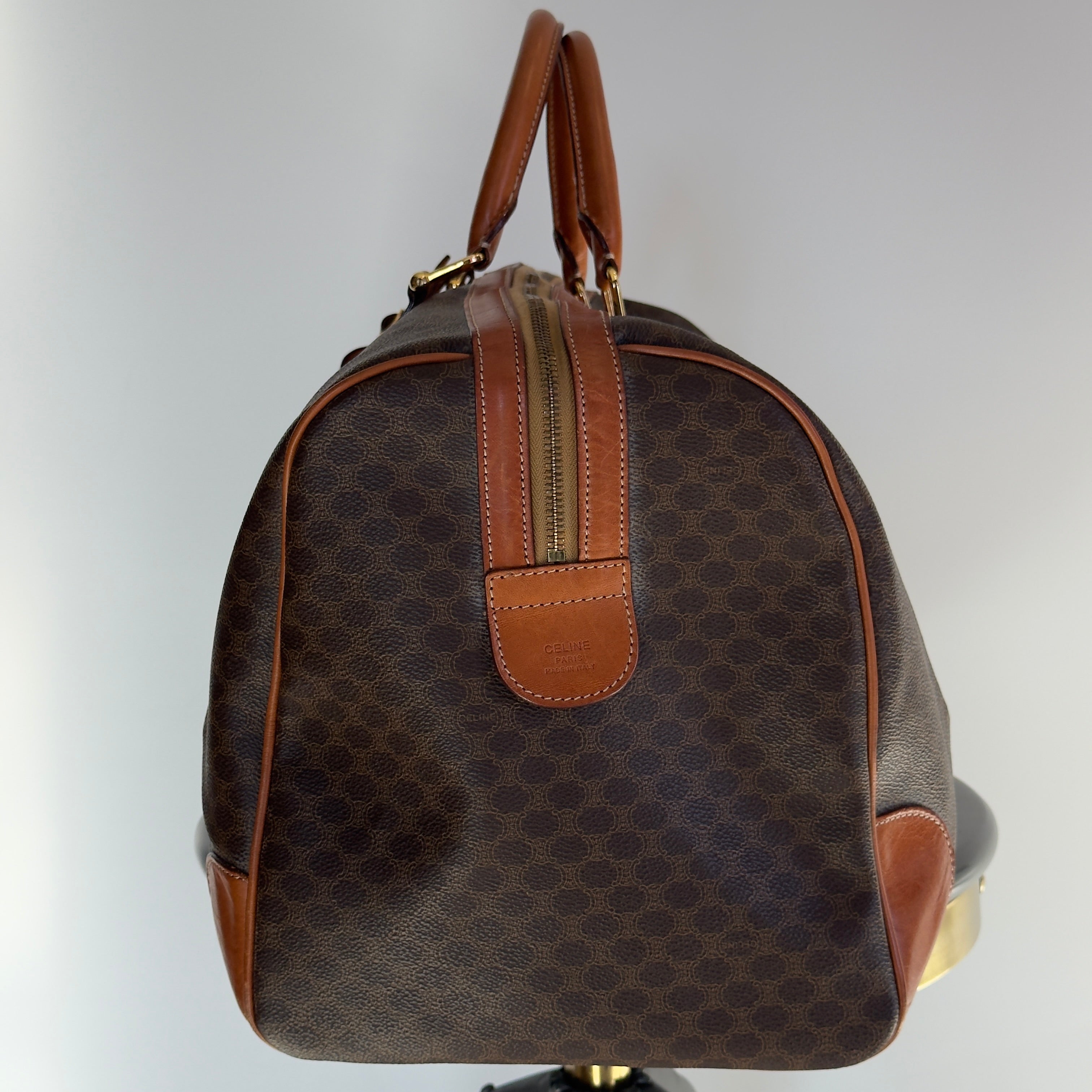 Vintage Celine Macadam Boston Duffle Bag - Queen May