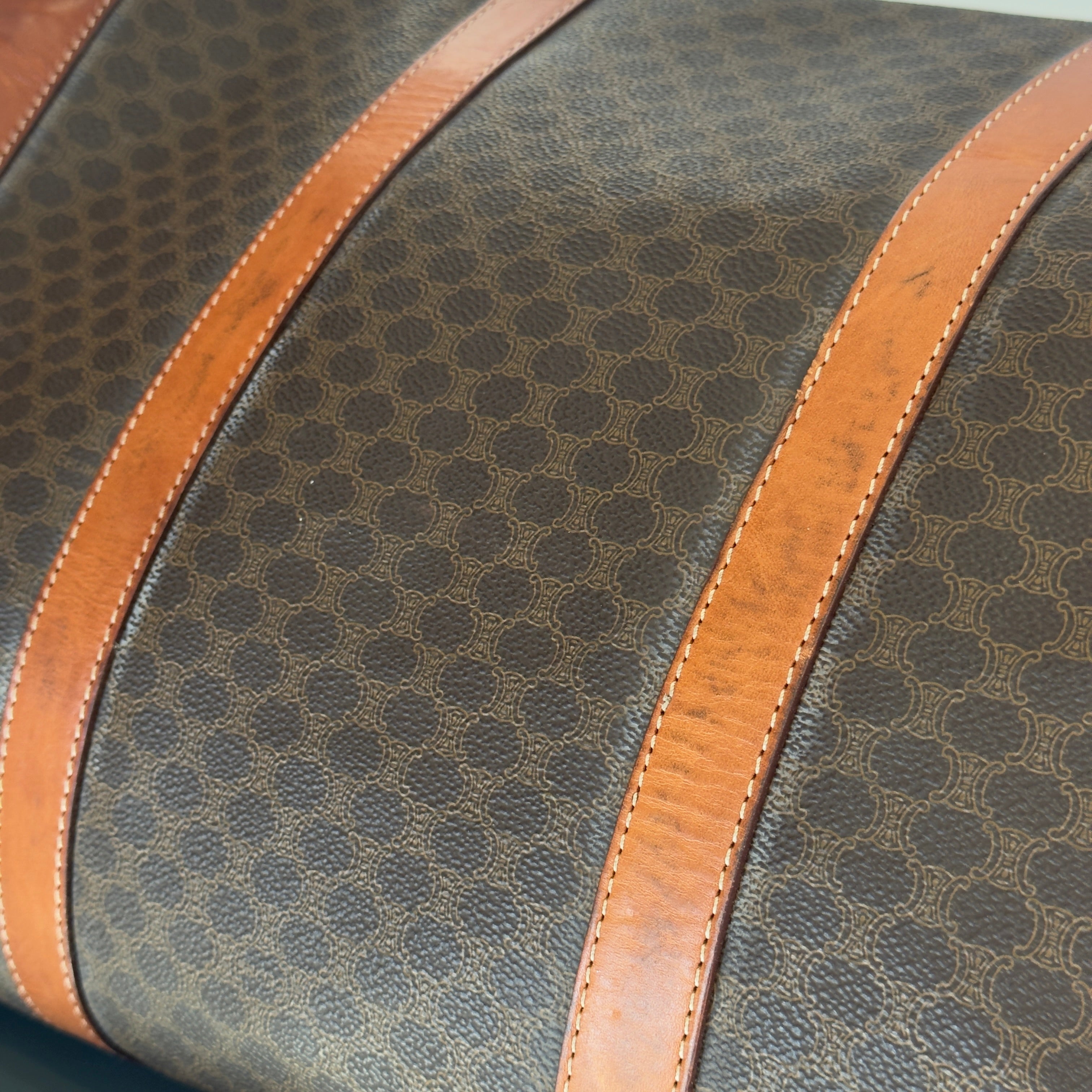 Vintage Celine Macadam Boston Duffle Bag - Queen May