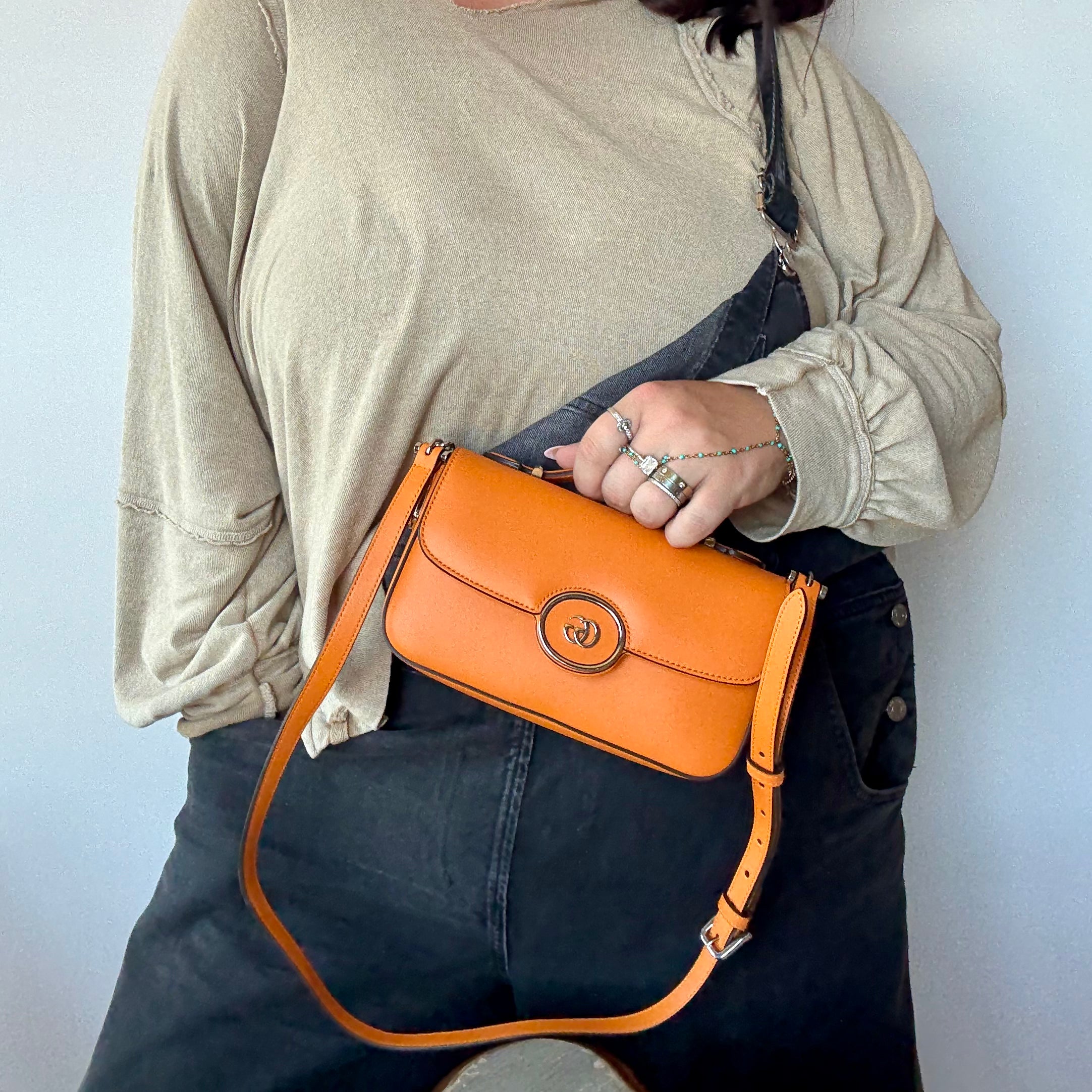 Gucci Petite GG Mini Shoulder Bag Orange - Queen May