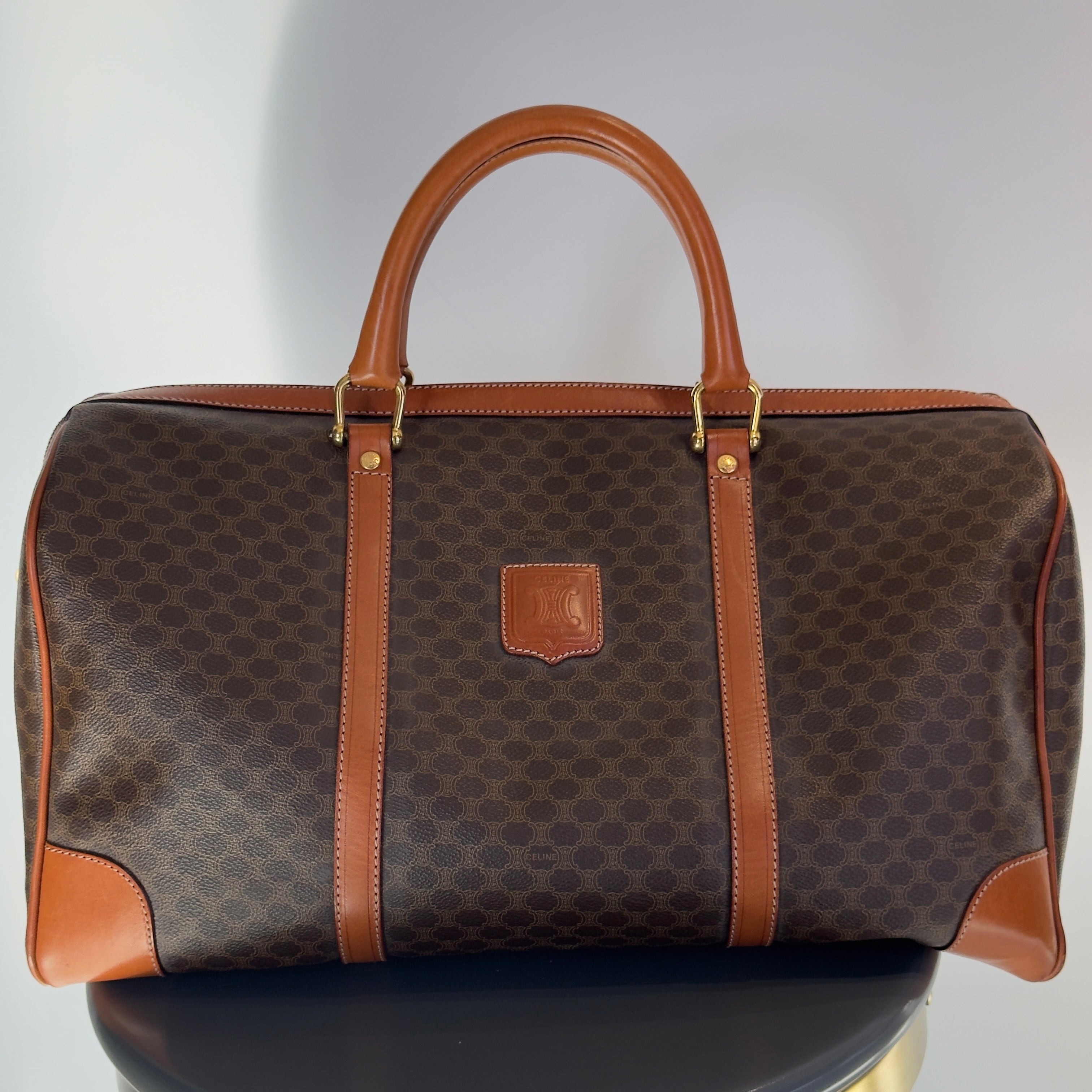 Vintage Celine Macadam Boston Duffle Bag - Queen May