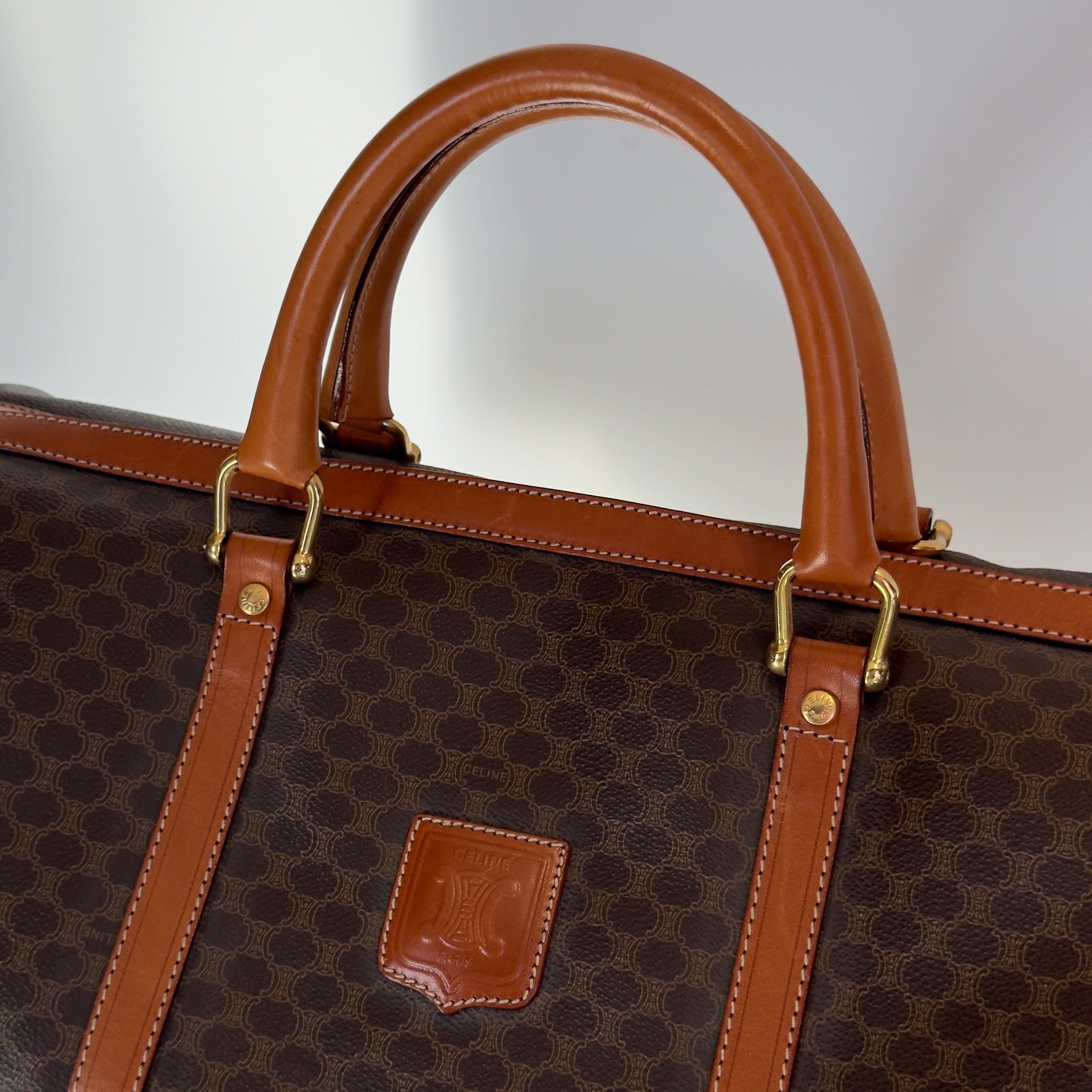 Vintage Celine Macadam Boston Duffle Bag - Queen May