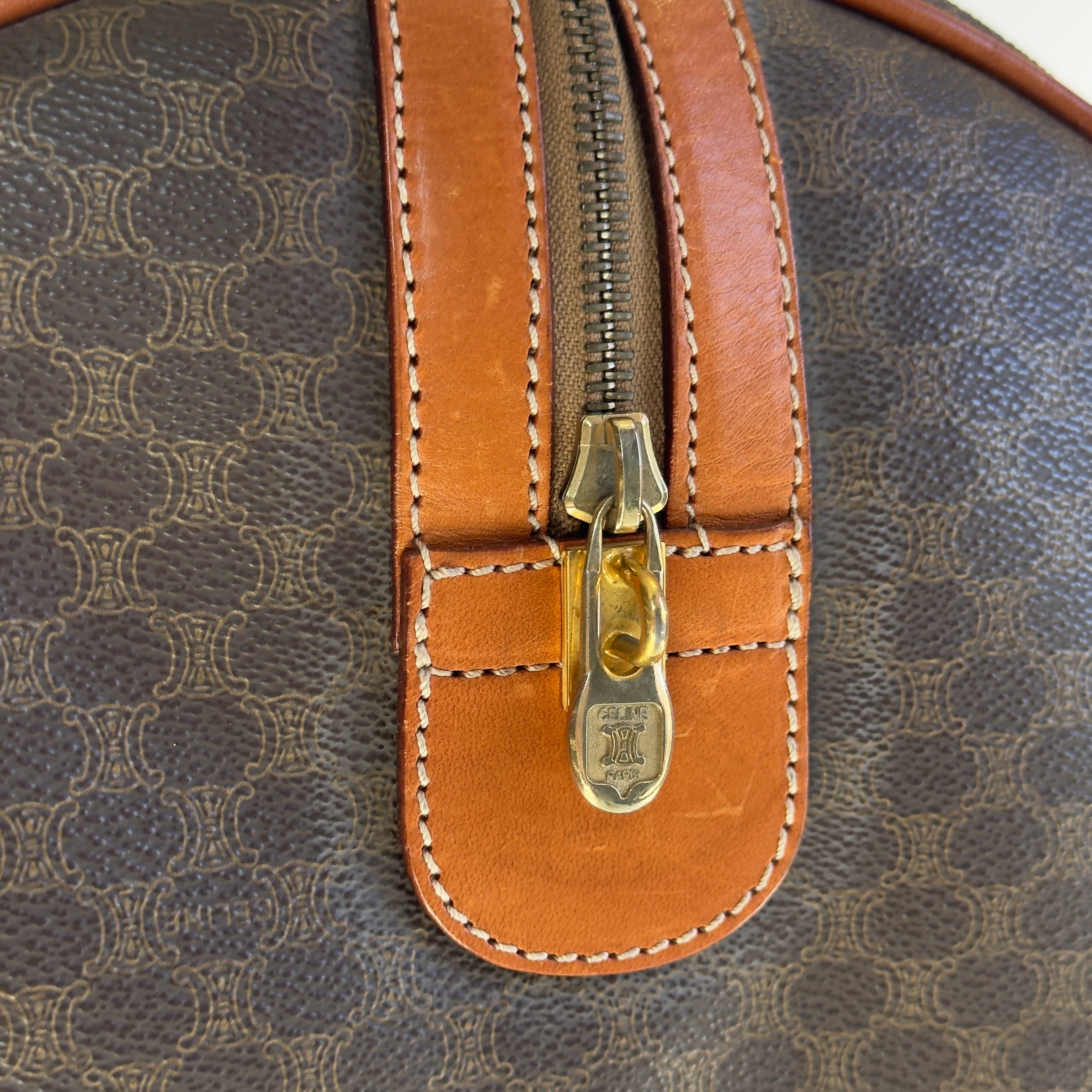 Vintage Celine Macadam Boston Duffle Bag - Queen May