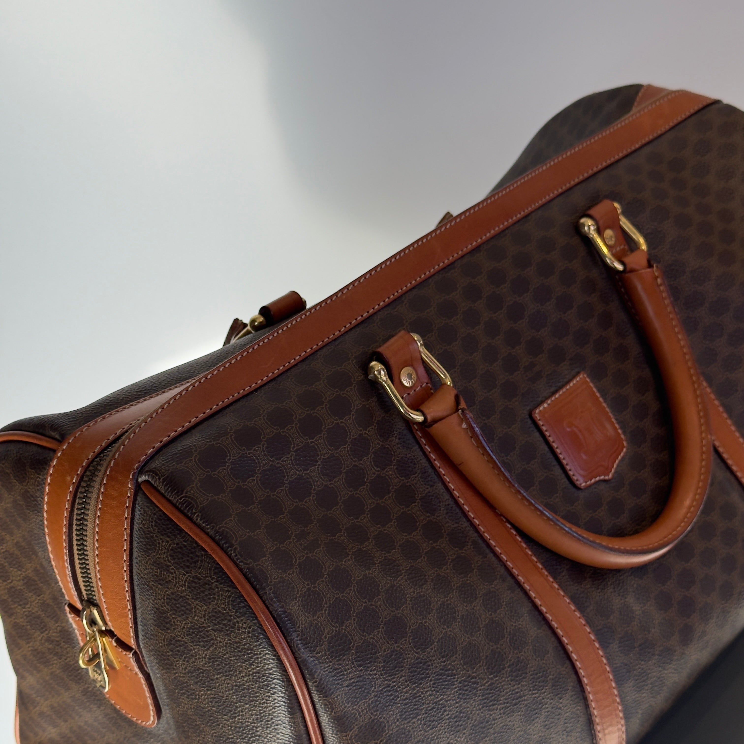 Vintage Celine Macadam Boston Duffle Bag - Queen May
